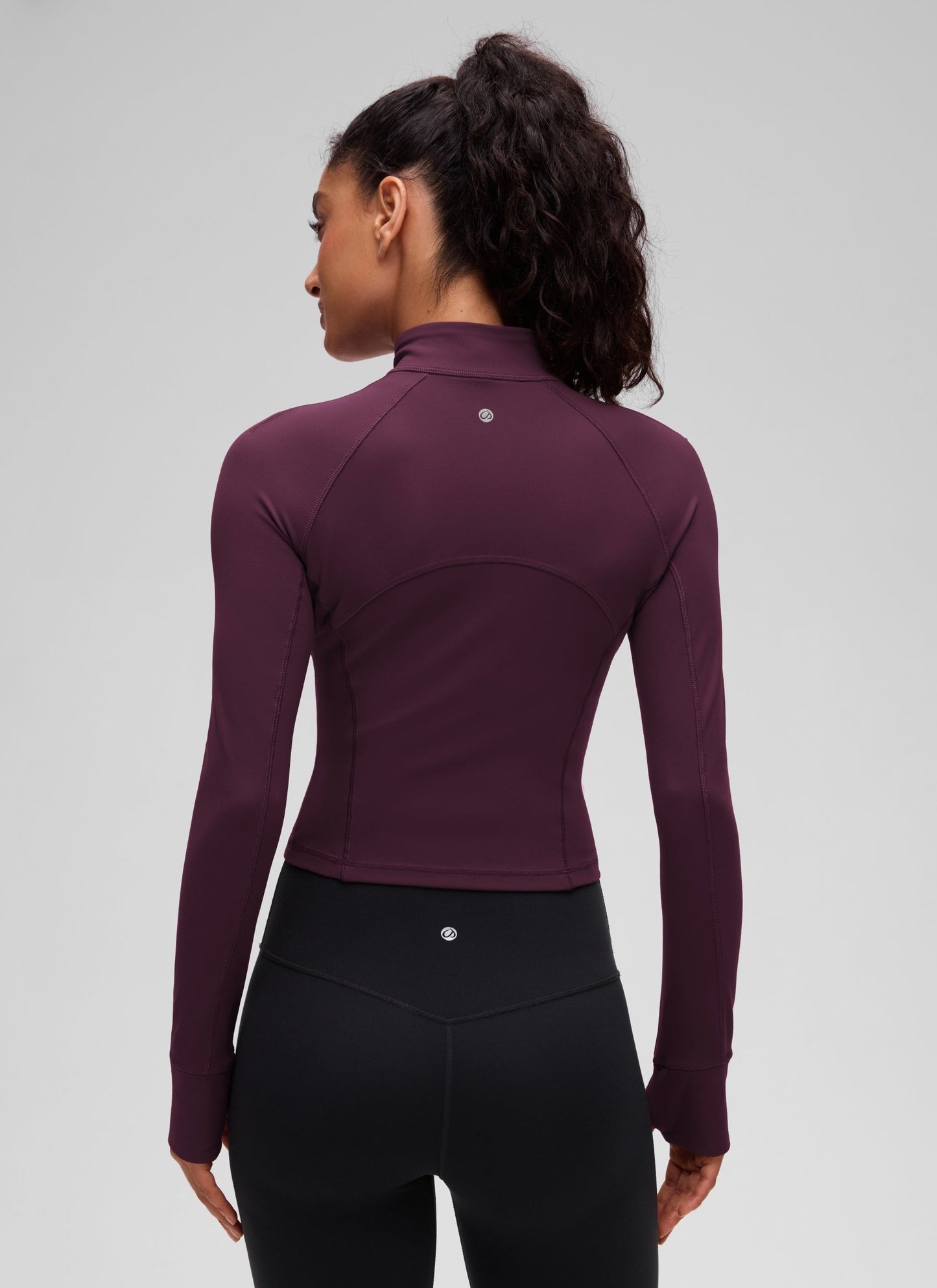 Butterluxe Half Zip Cropped Long Sleeve