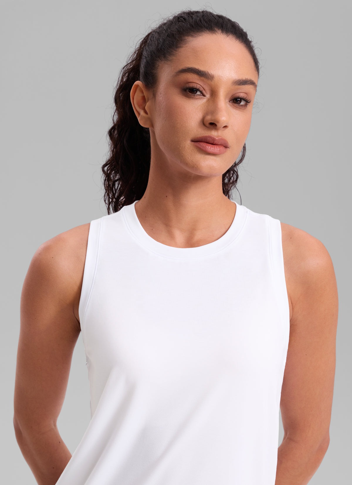 Quick Dry Racerback Hip Length Tank