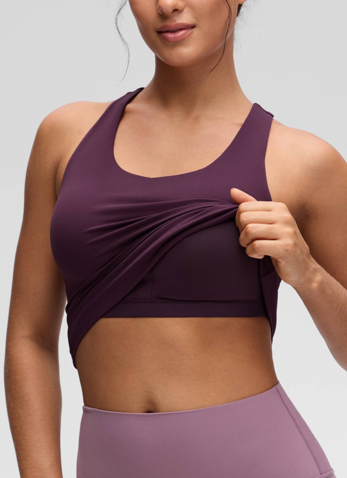 Butterluxe Waist Length Built in Bra Tank