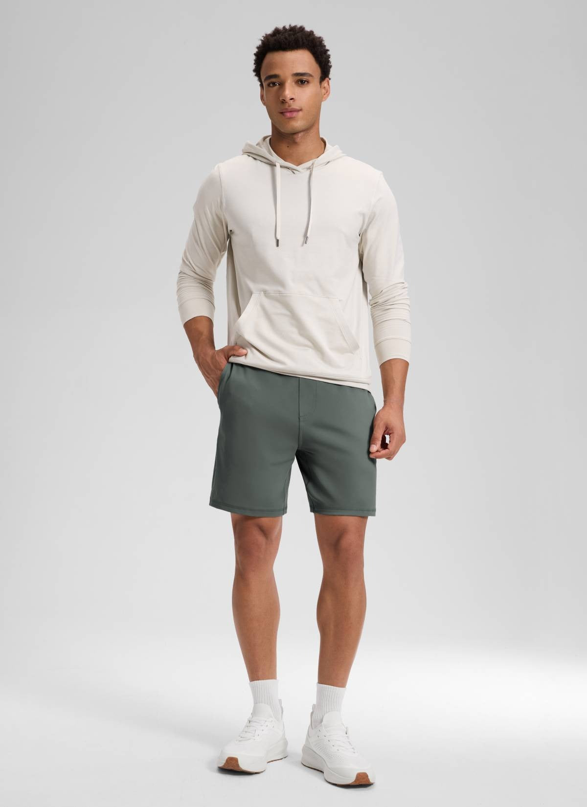 Drawstring Performance Knit Shorts 7"