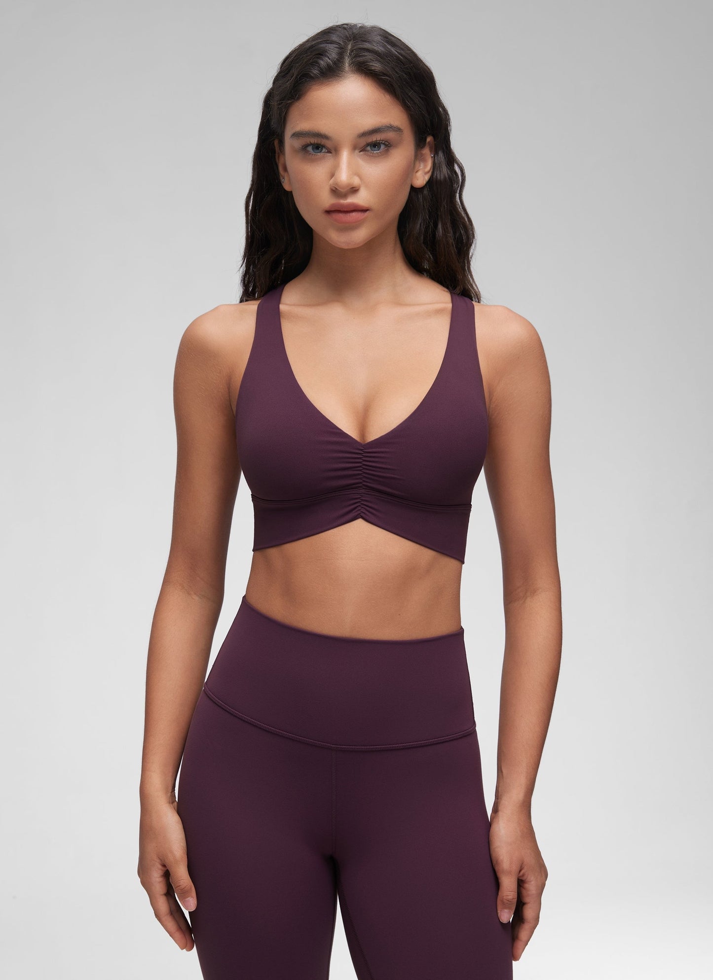 Butterluxe V Neck Ruched Longline Bras