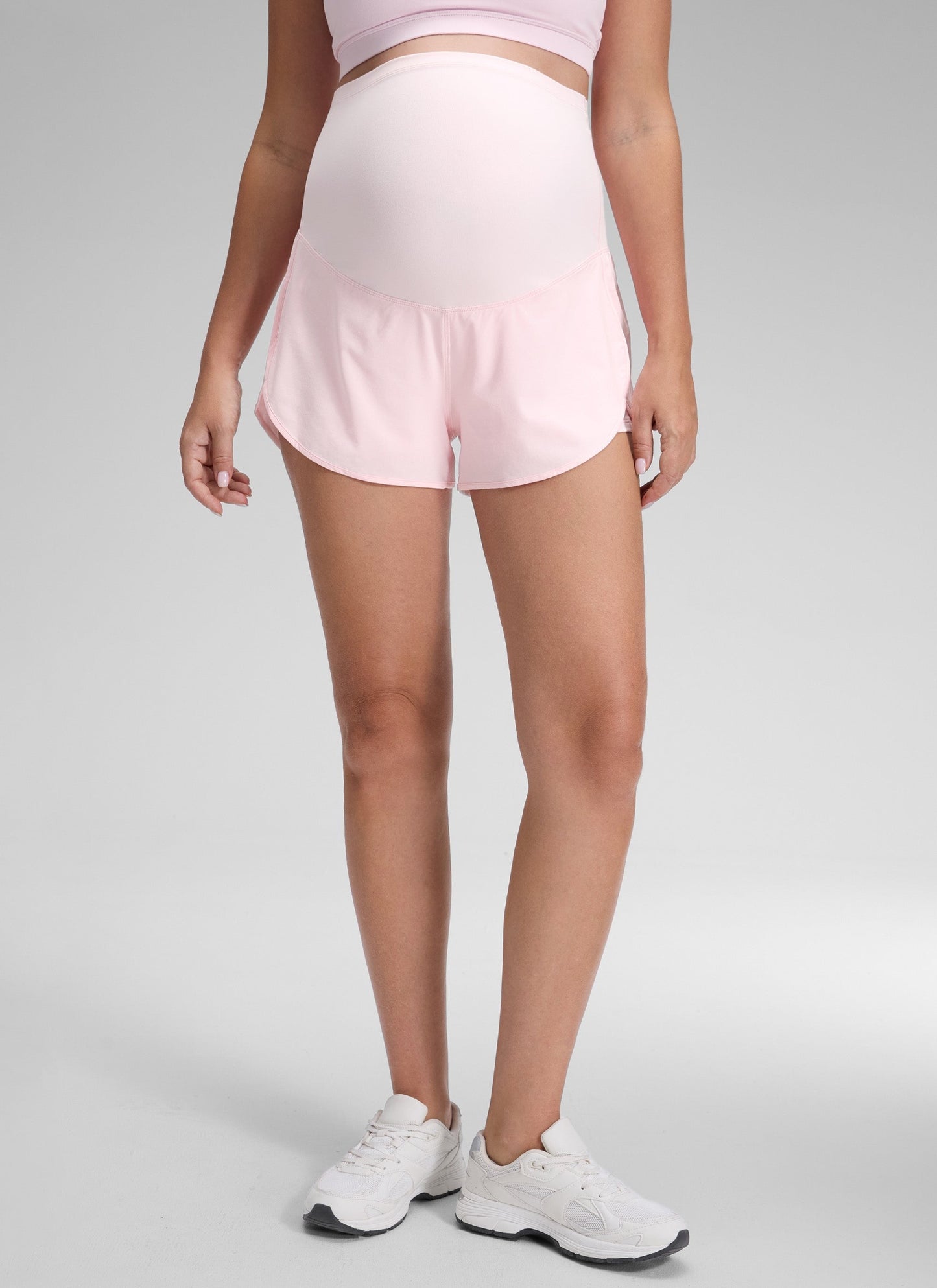 Feathery-Fit Soft 2 in 1 Maternity Shorts 3''