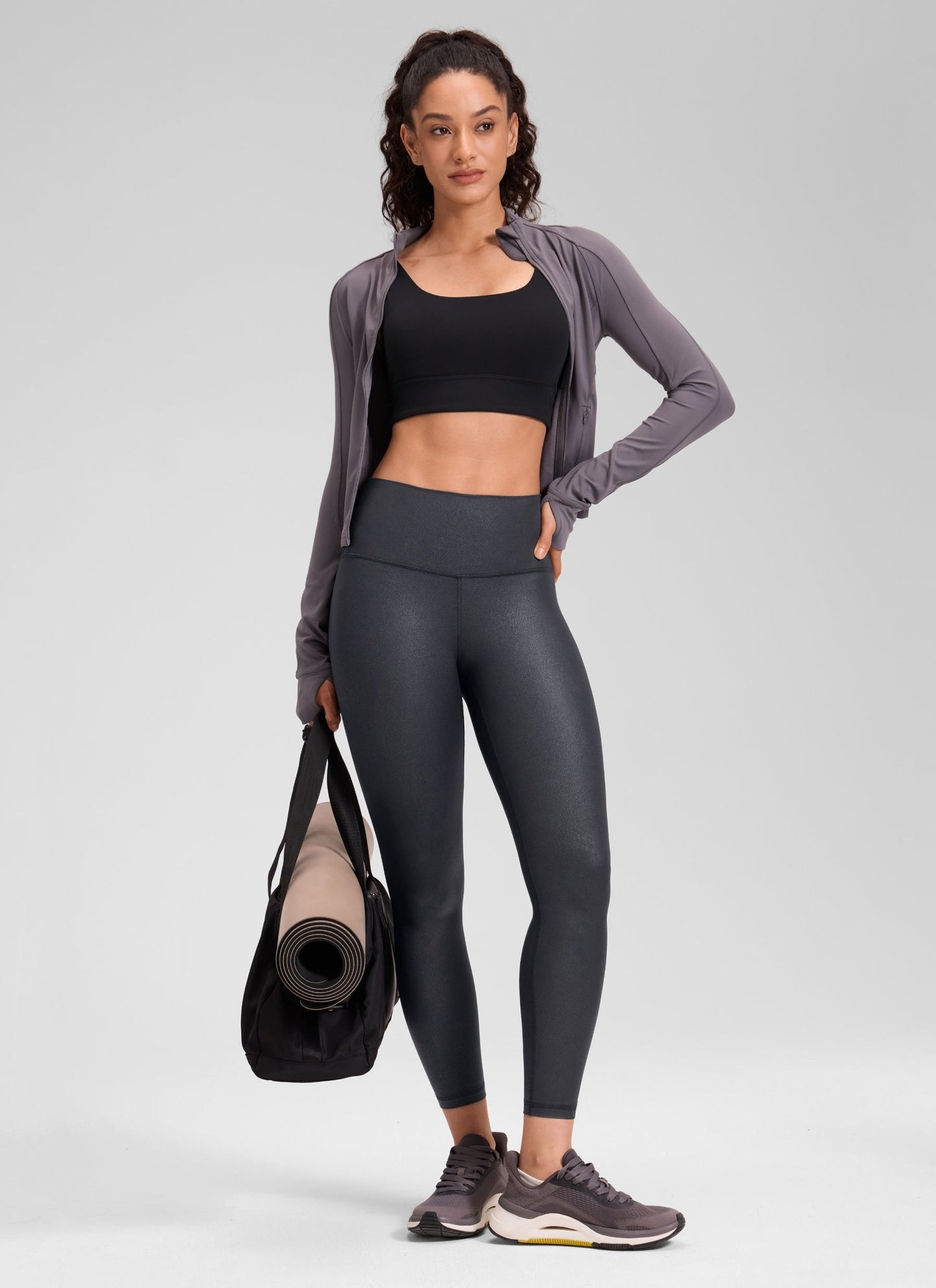 Matte Faux Leather Legging 25''