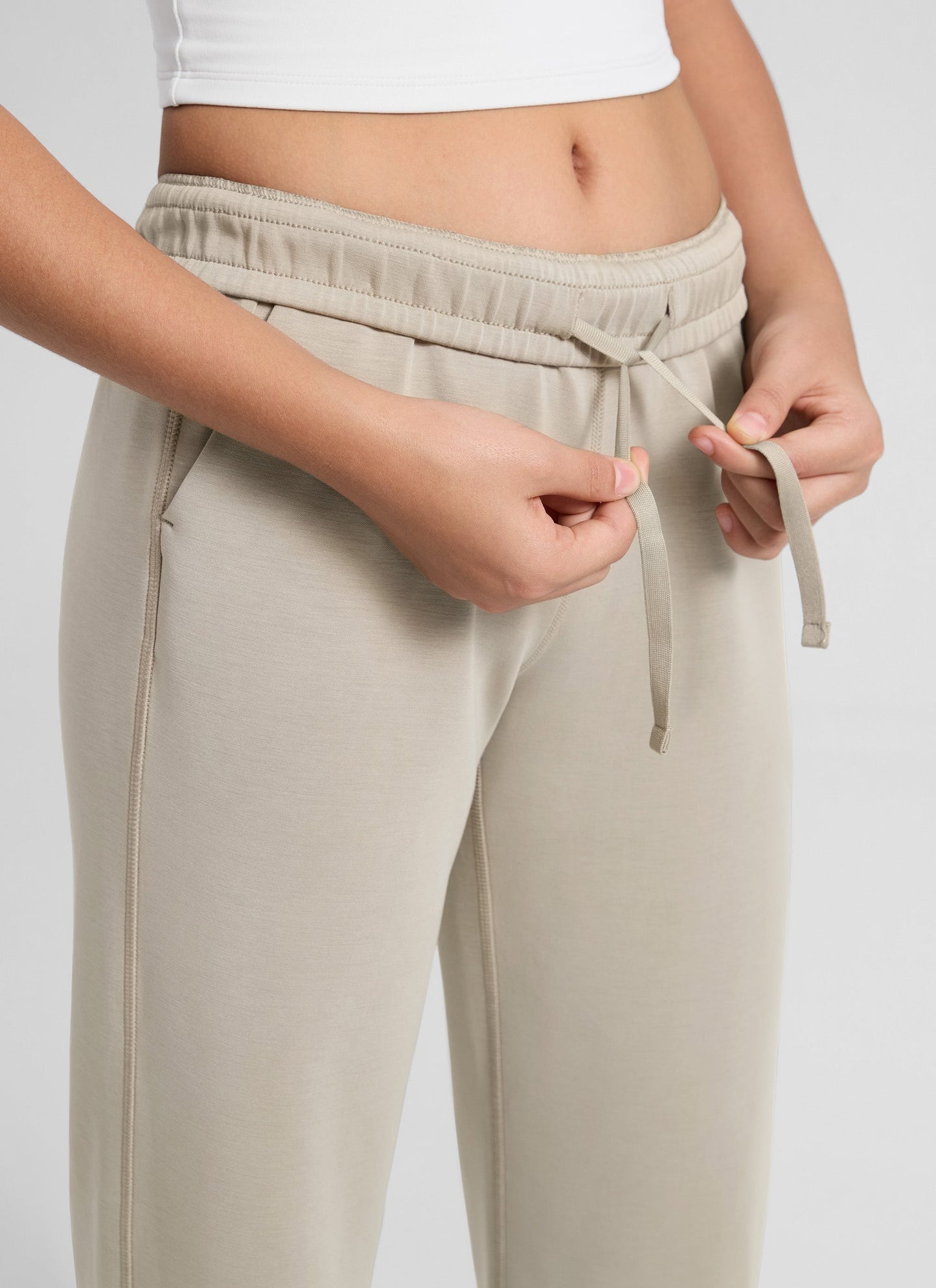 SoftAura Girls High Rise Wide Leg Sweatpant