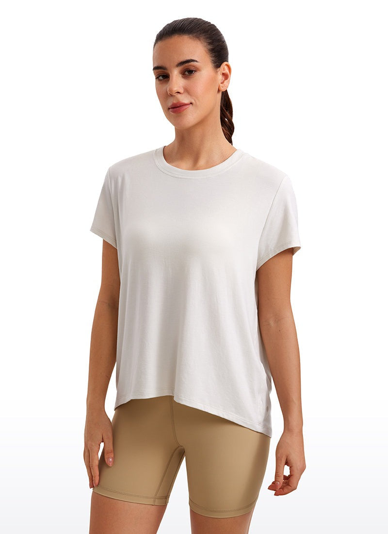 Flowy Yoga Crew Neck Short Sleeve