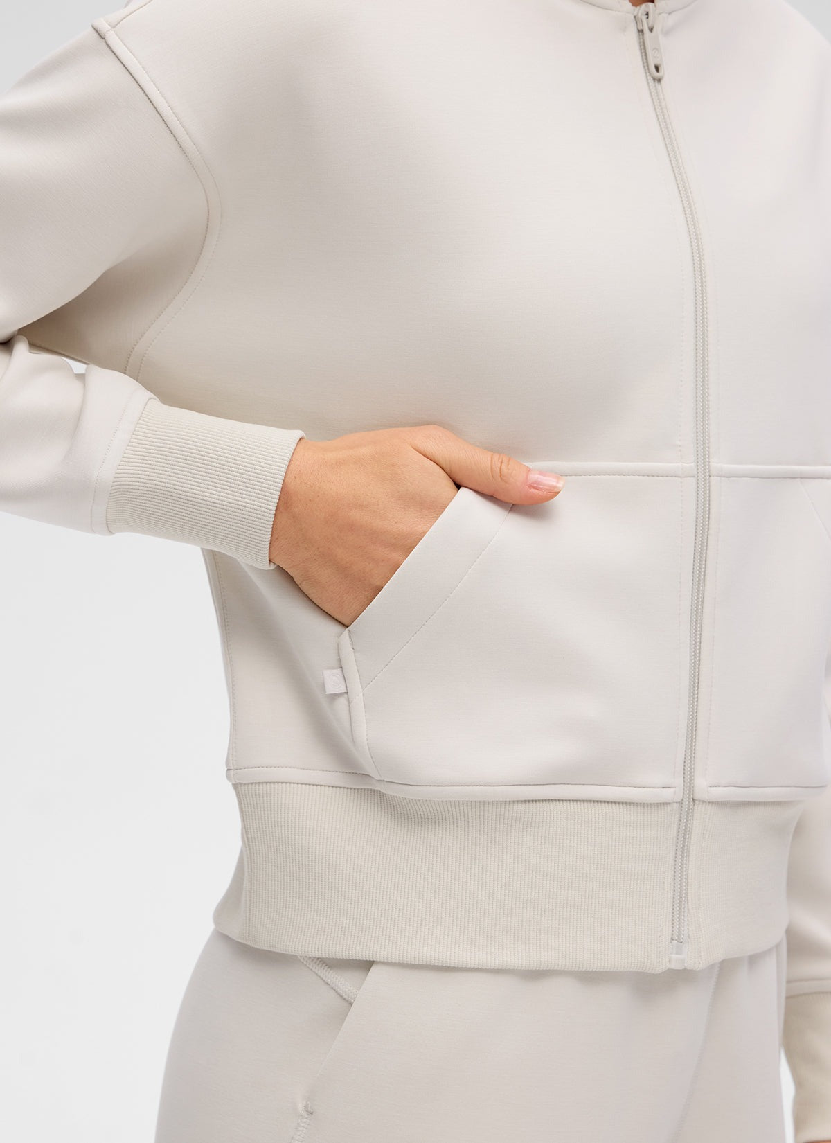 SoftAura Full Zip Waist Length Hoodie