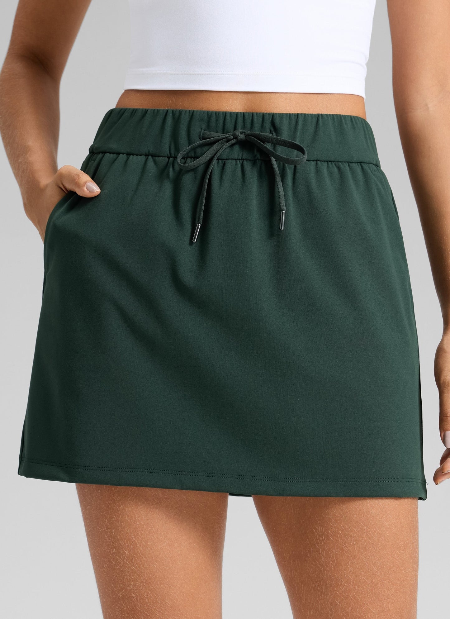 Stretch Drawstring Liner Skirt 15'' - 5 Pocket