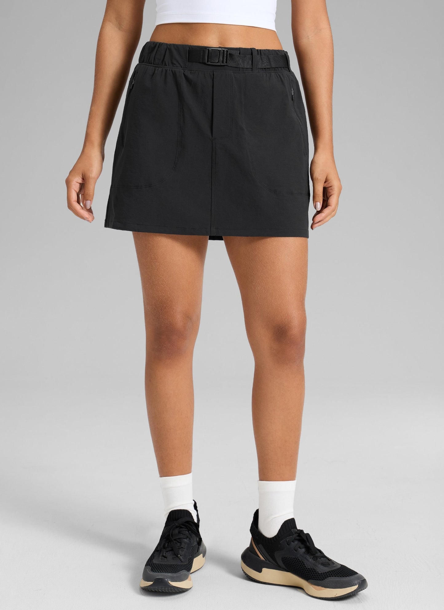 Stretch High Rise Mini Hiking Skirt 14.5’’