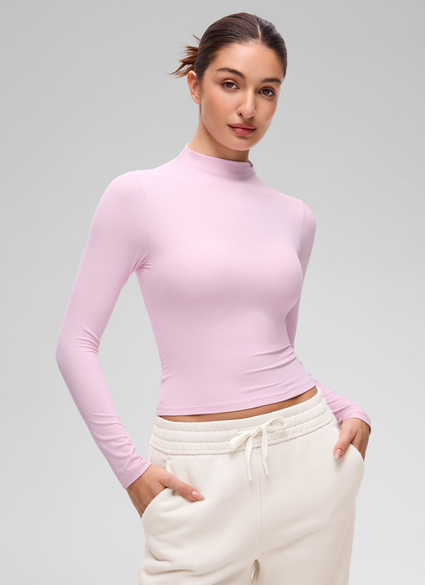 Softembrace Mock Neck Long Sleeve