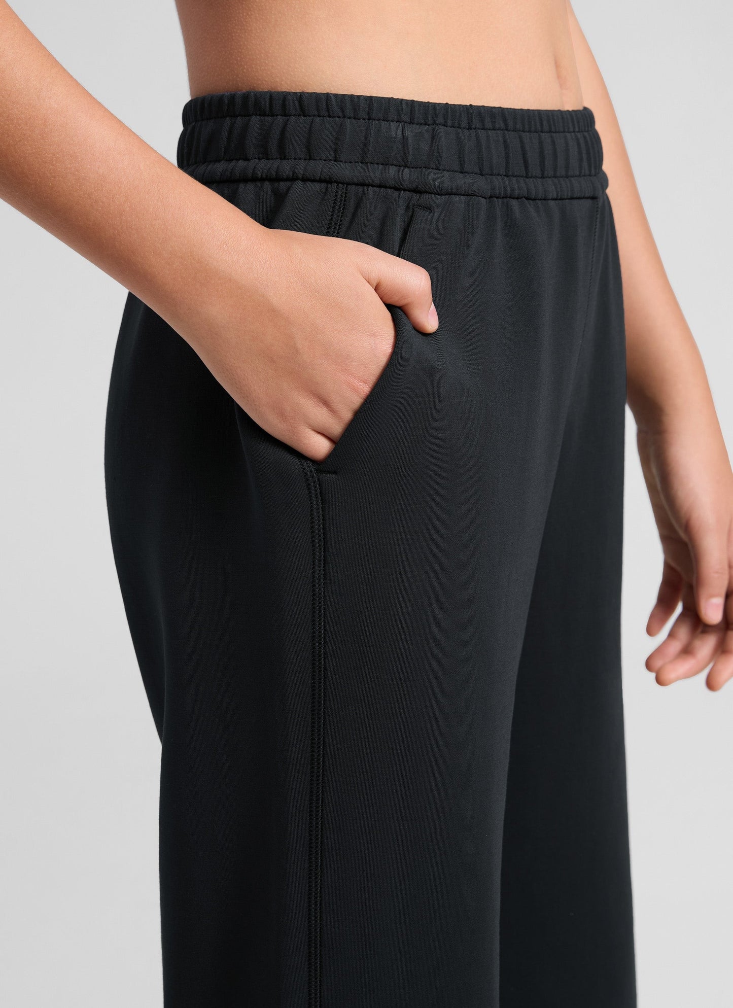 SoftAura Girls High Rise Wide Leg Sweatpant