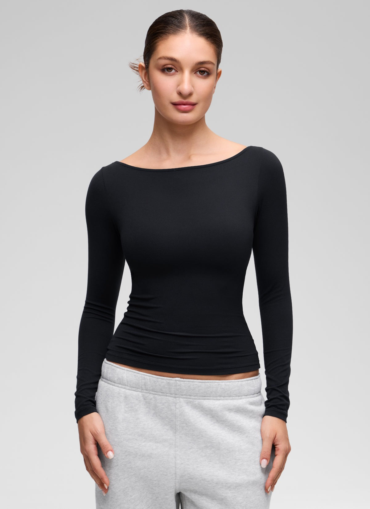 Softembrace Boat Neck Long Sleeve