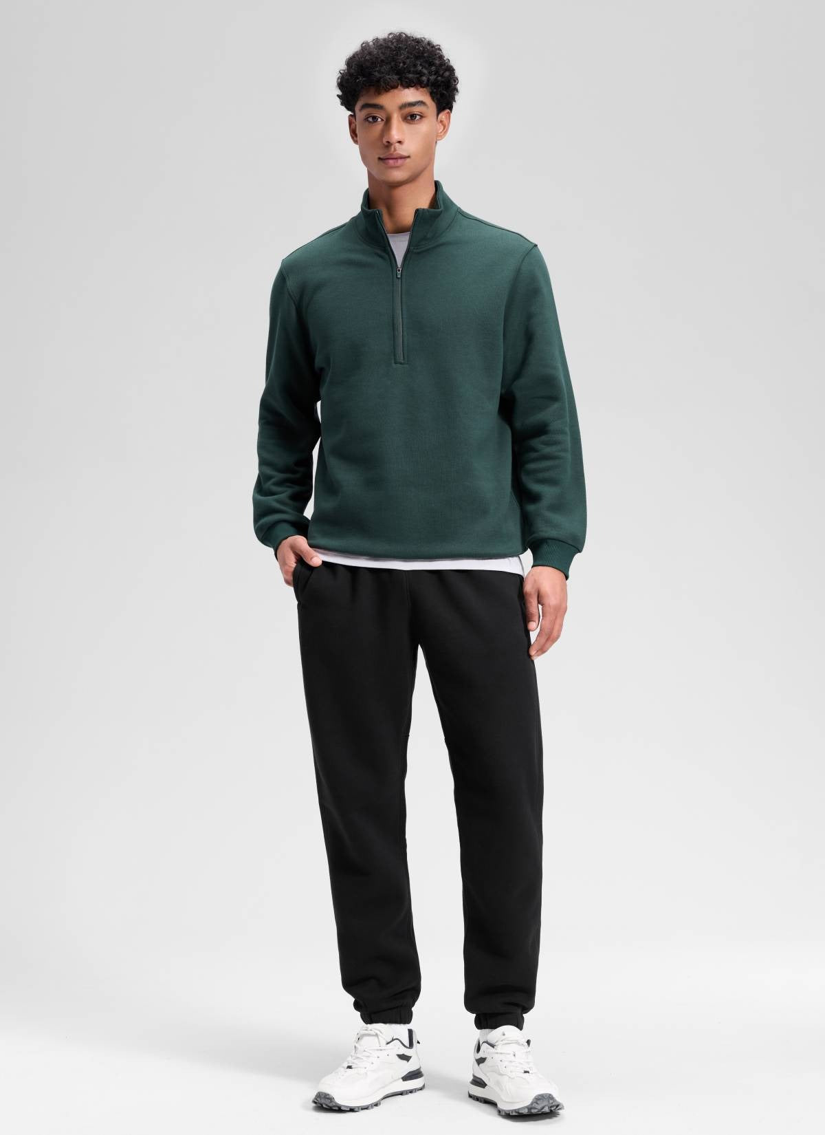 Fleece Lined Zipper Pocket Sweatpant 30"