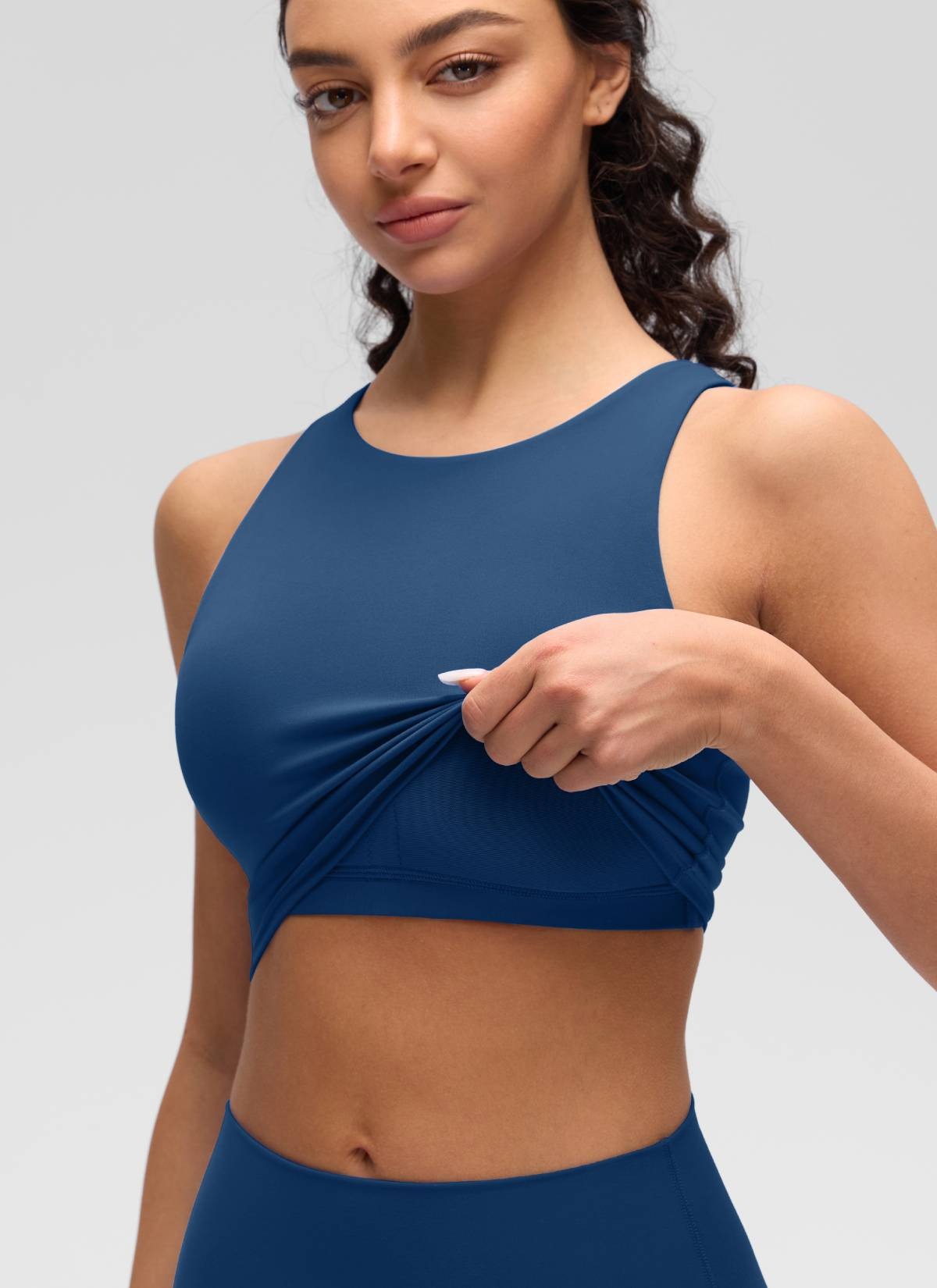 Butterluxe High Neck Built in Bra Tank