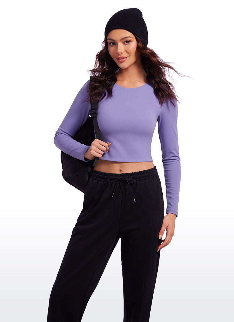 Butterluxe Double Lined Cropped Long Sleeve