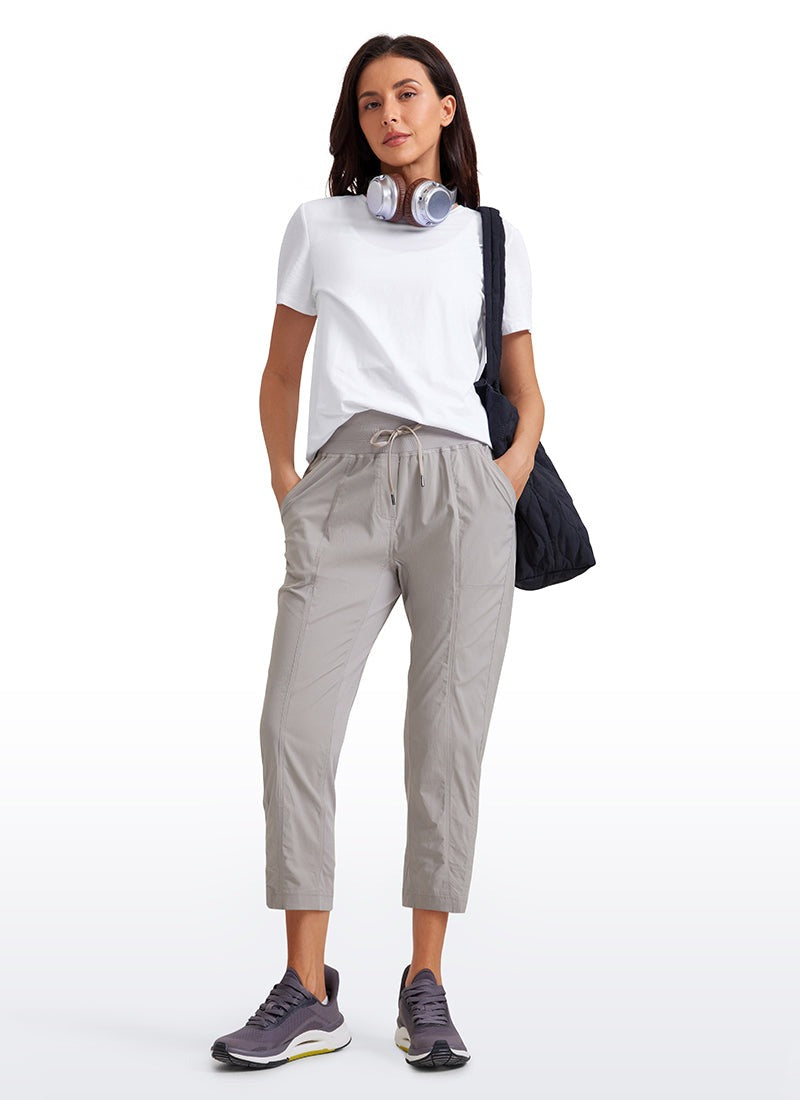 Striped Pants with Pockets 25''- Cinched Leg