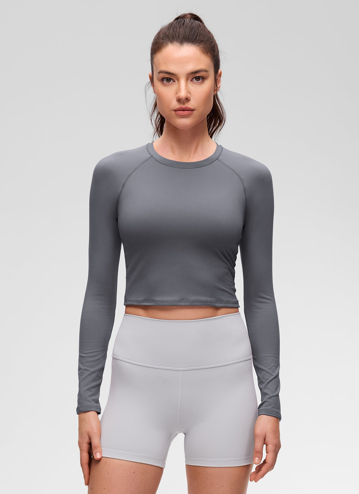 Brushed Feeling Crew Neck Raglan Long Sleeve