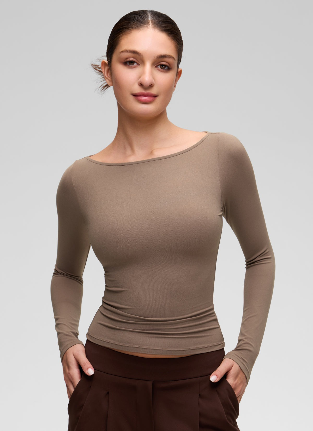 Softembrace Boat Neck Long Sleeve