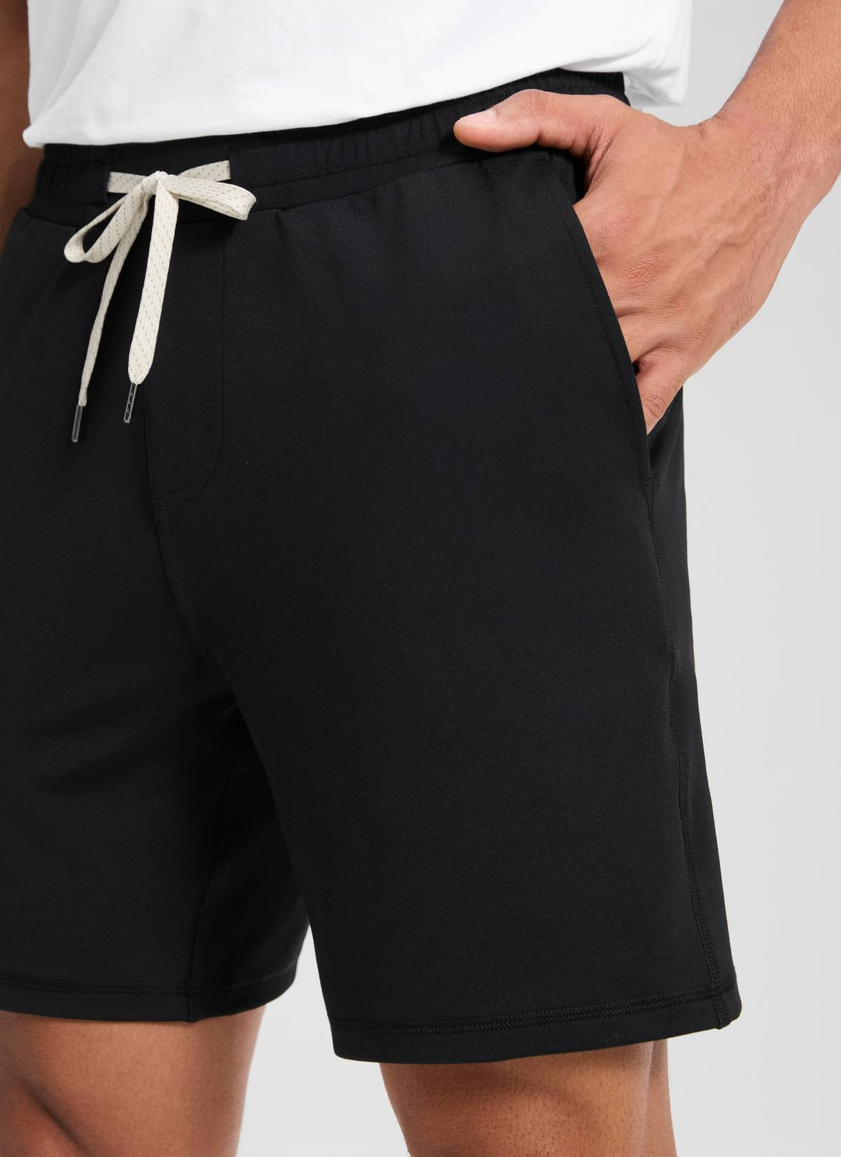 Drawstring Performance Knit Shorts 7"