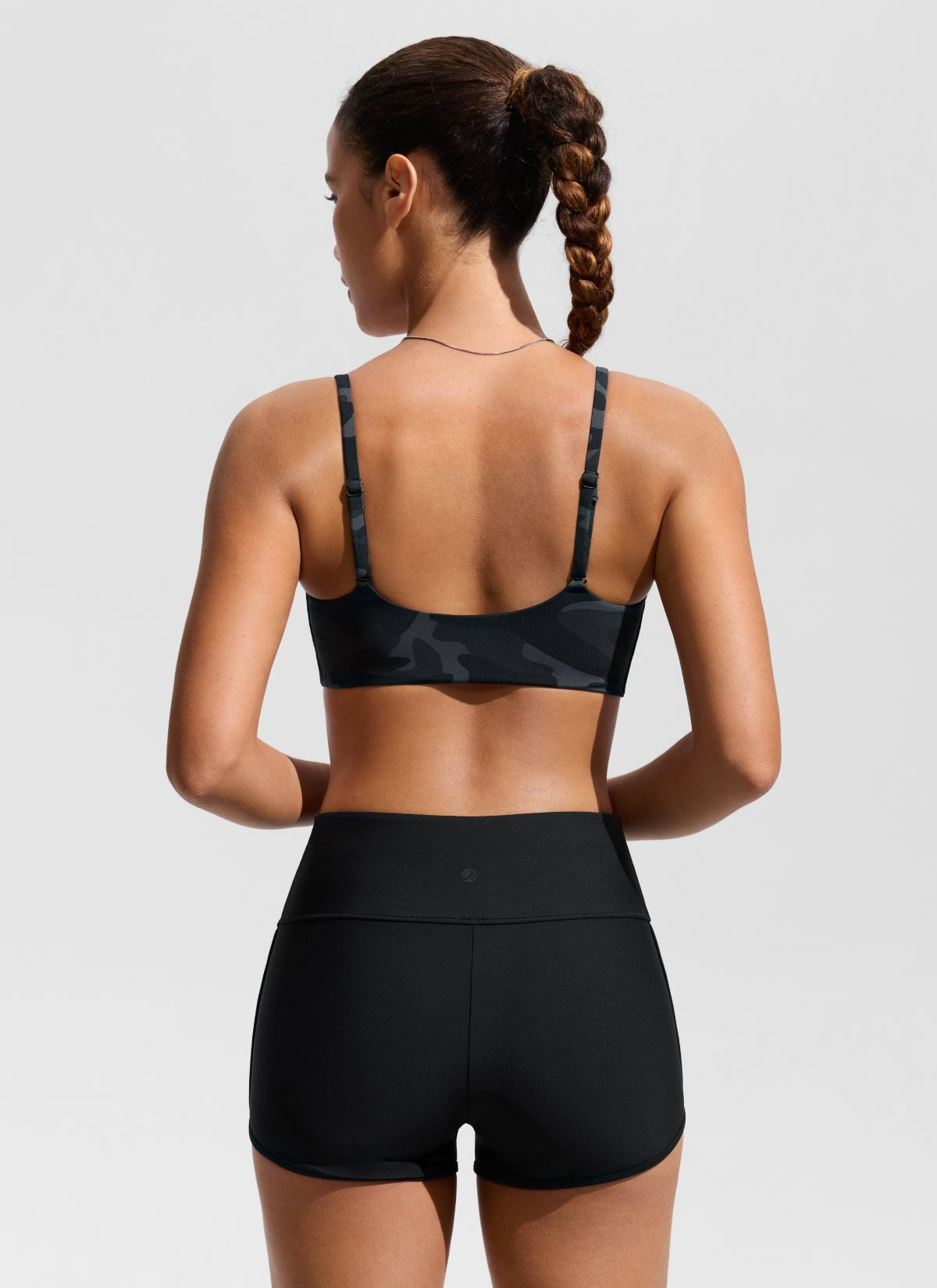 Scoop Neck Adjustable Strap D-DD Bikini Top