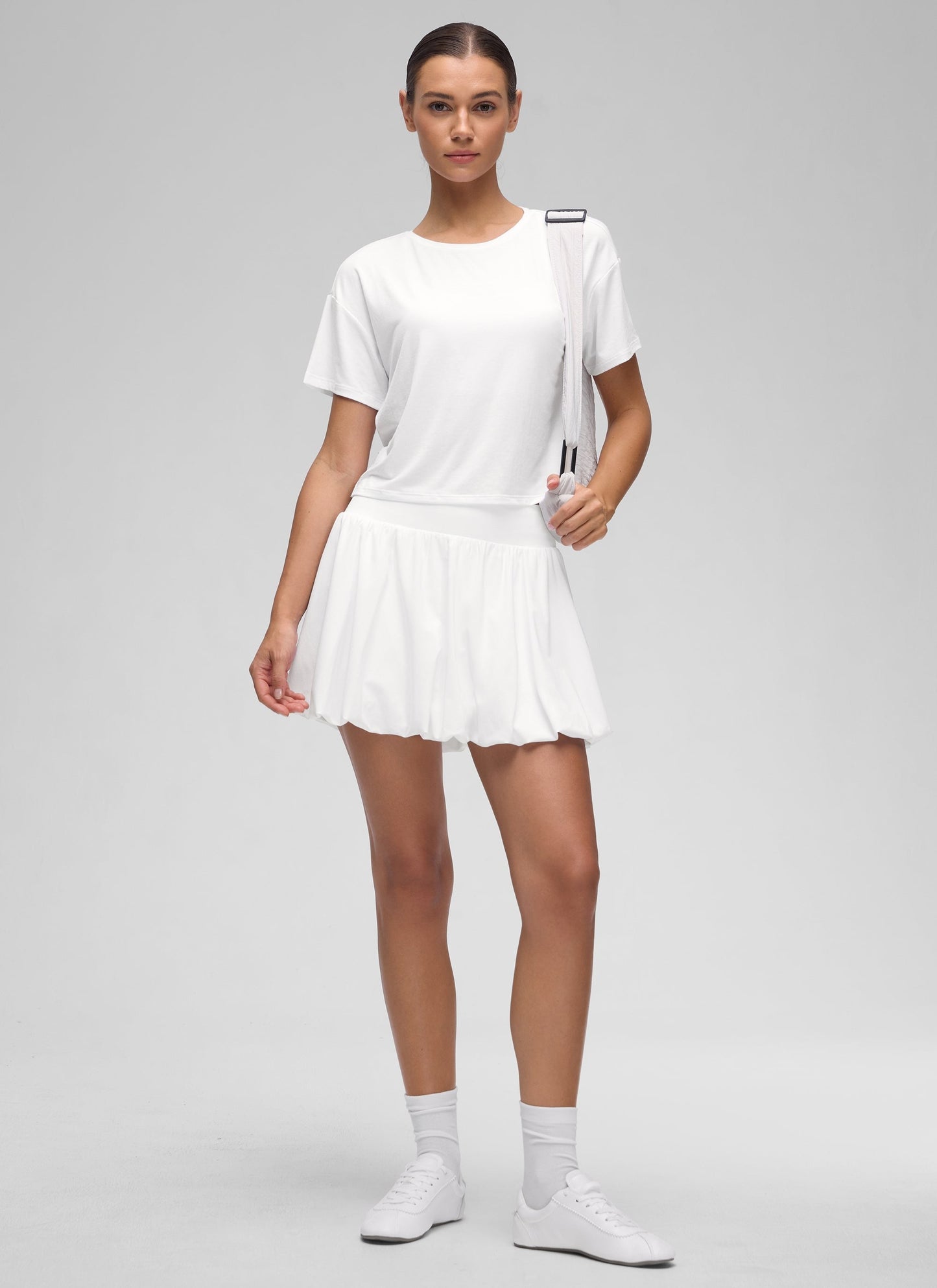 Open Back Cropped Short Sleeve