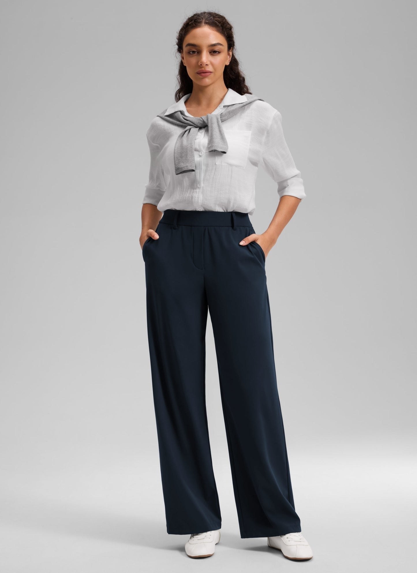 Walk the City Belt Loops Straight Leg Pant 30"