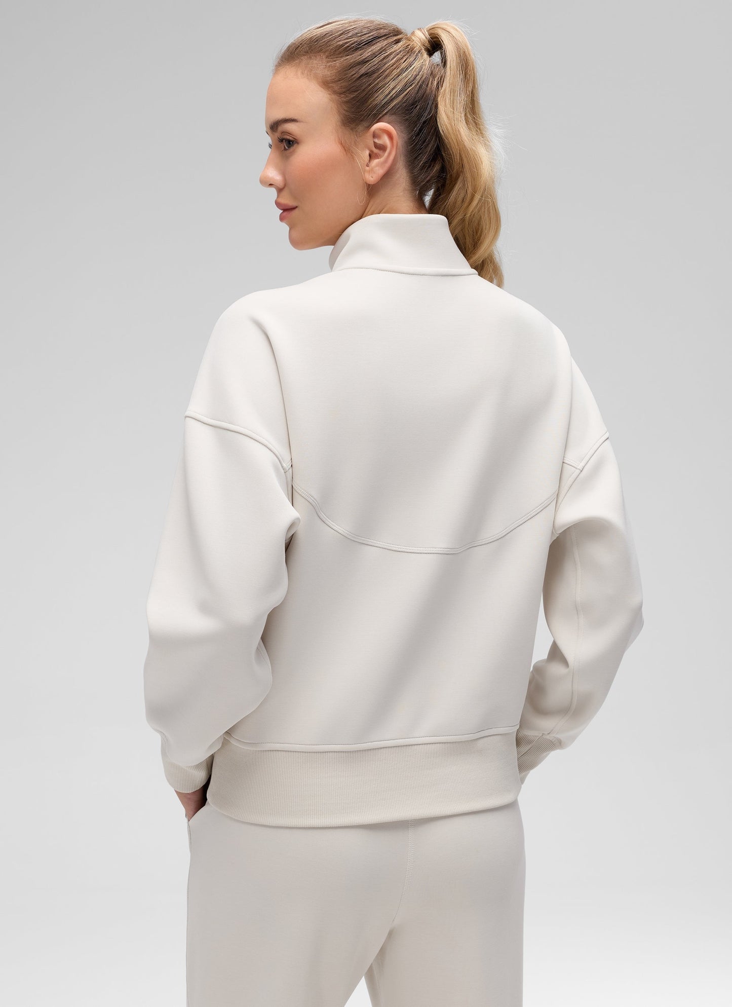 SoftAura High Mock Neck Full Zip Jacket