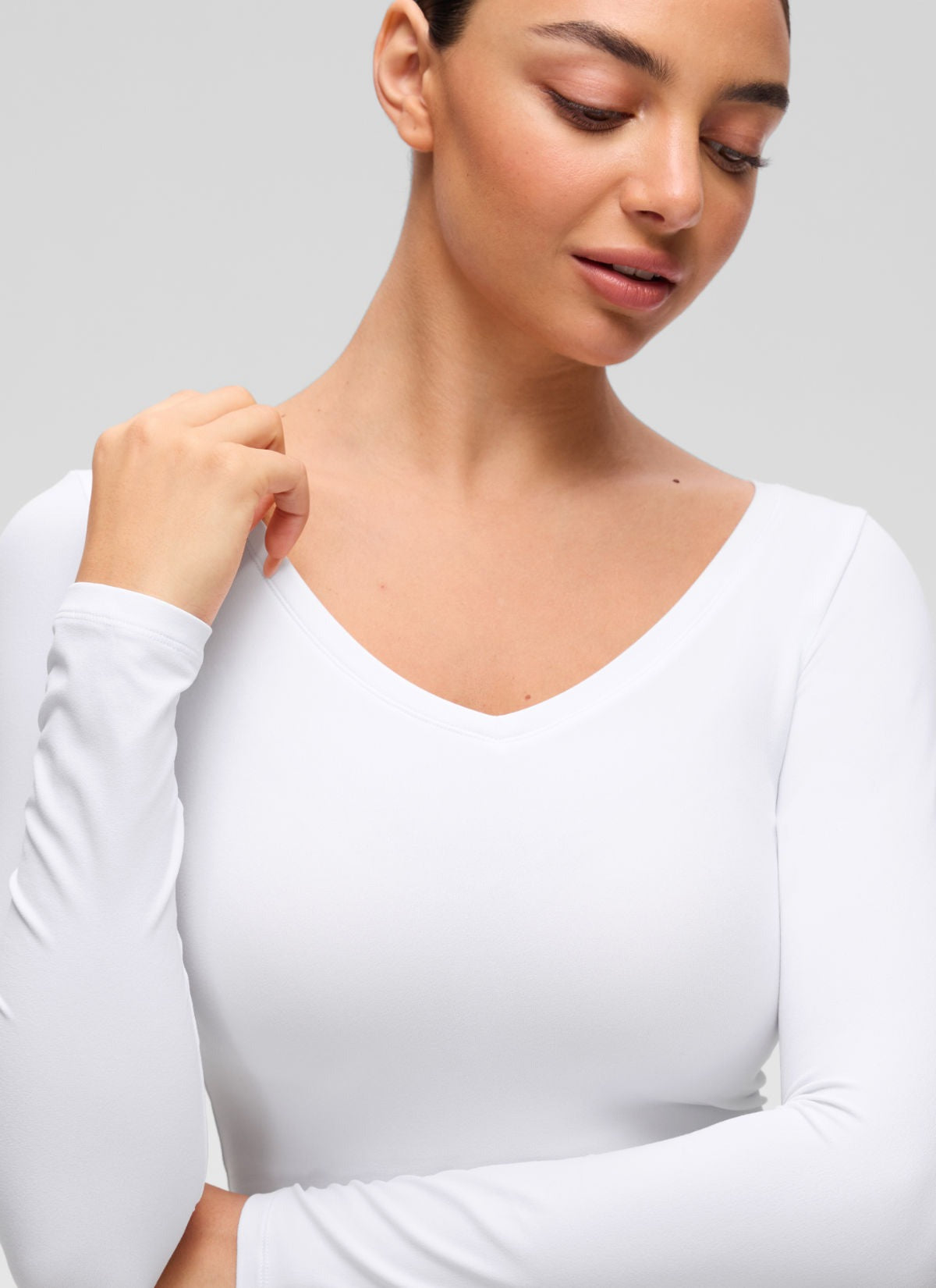 Softembrace V Neck Long Sleeve
