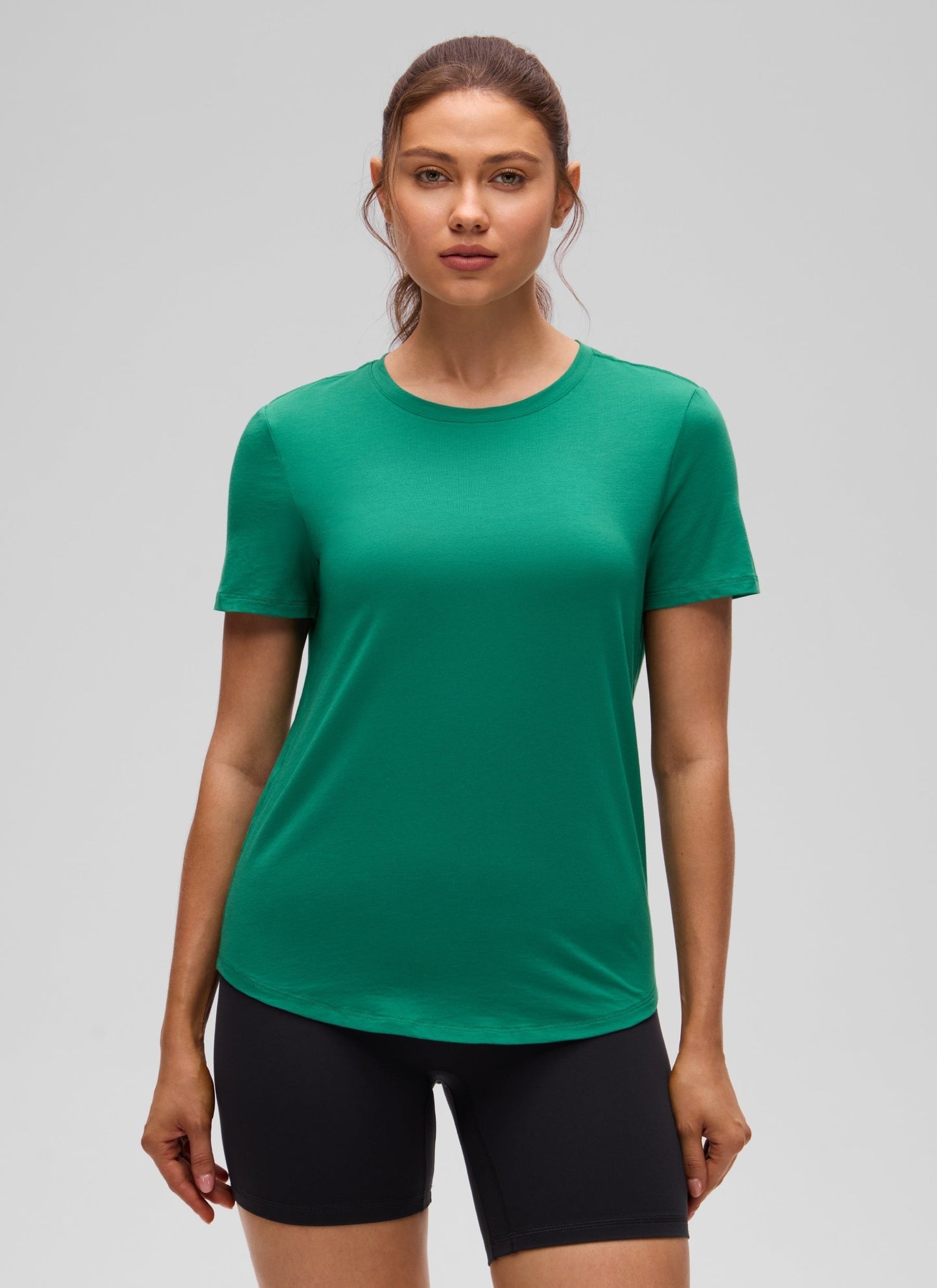 Pima Cotton Round Neck Short Sleeve