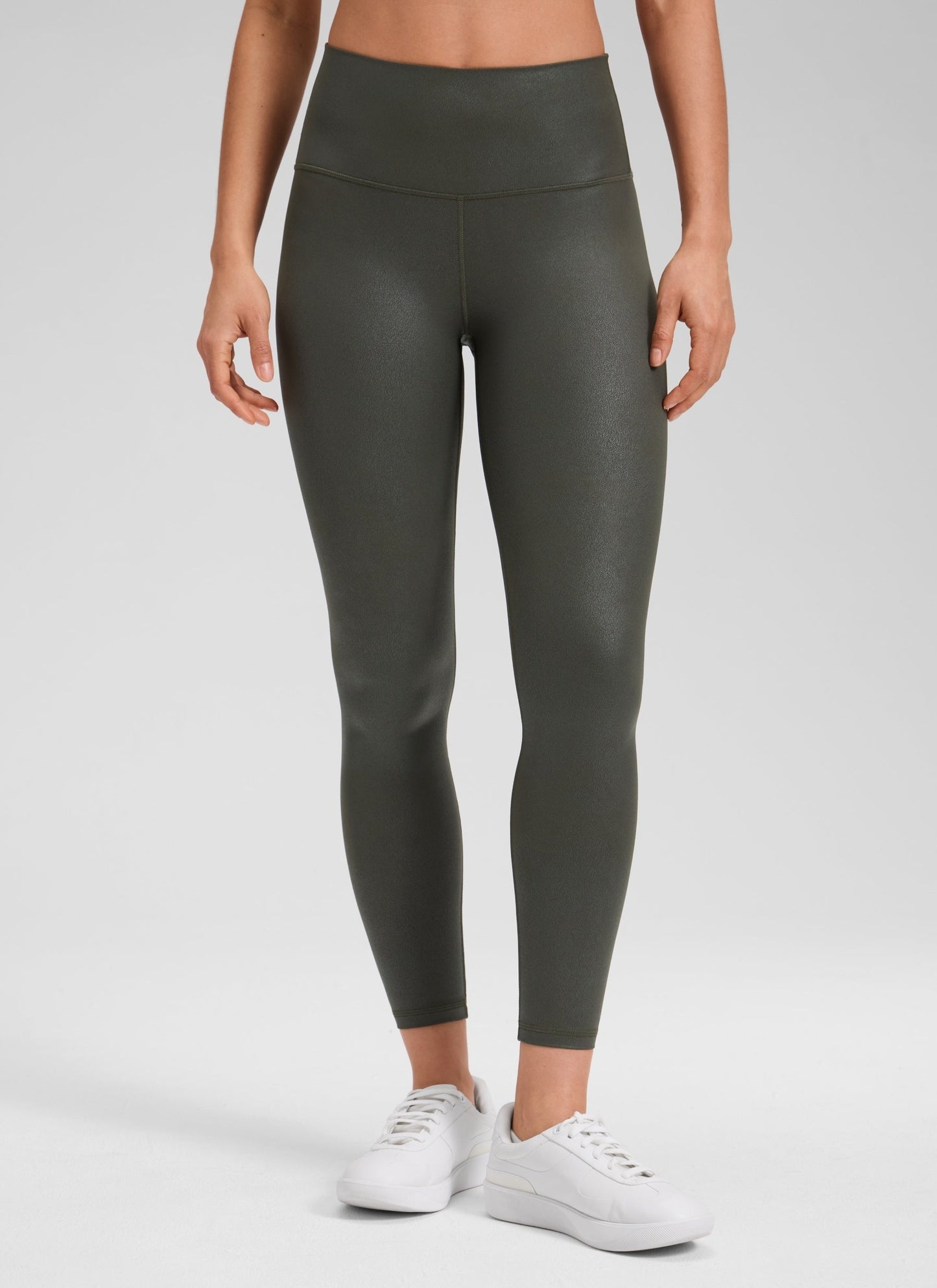 Matte Faux Leather Legging 25''
