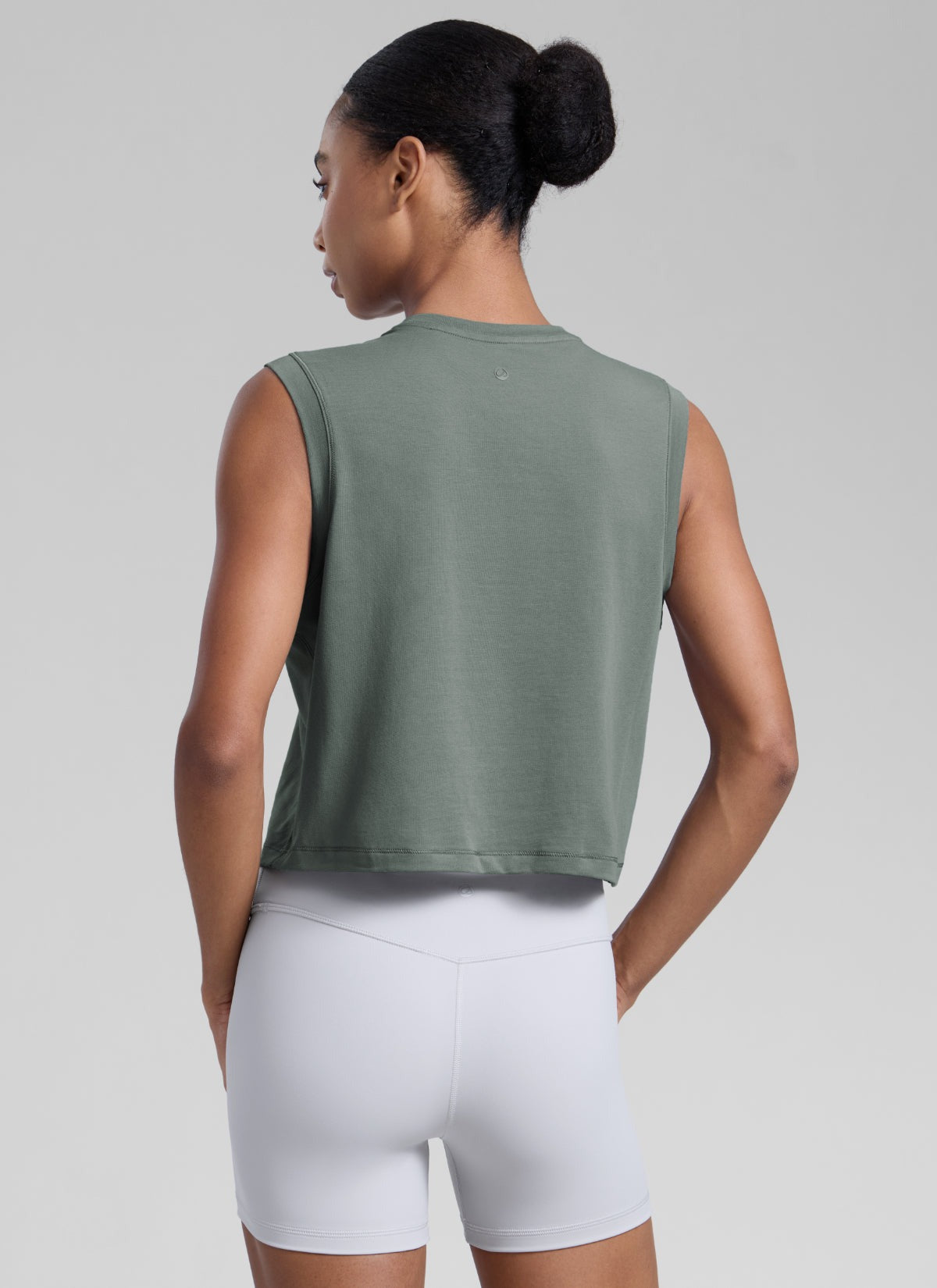 Poly Cotton-Blend Muscle Tank