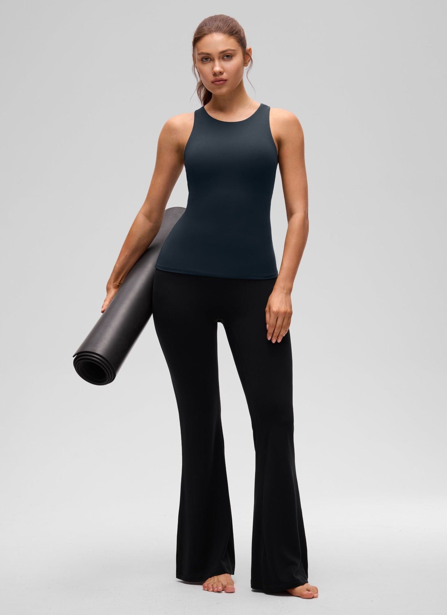 Butterluxe Built in Bra Scoop Neck Tank