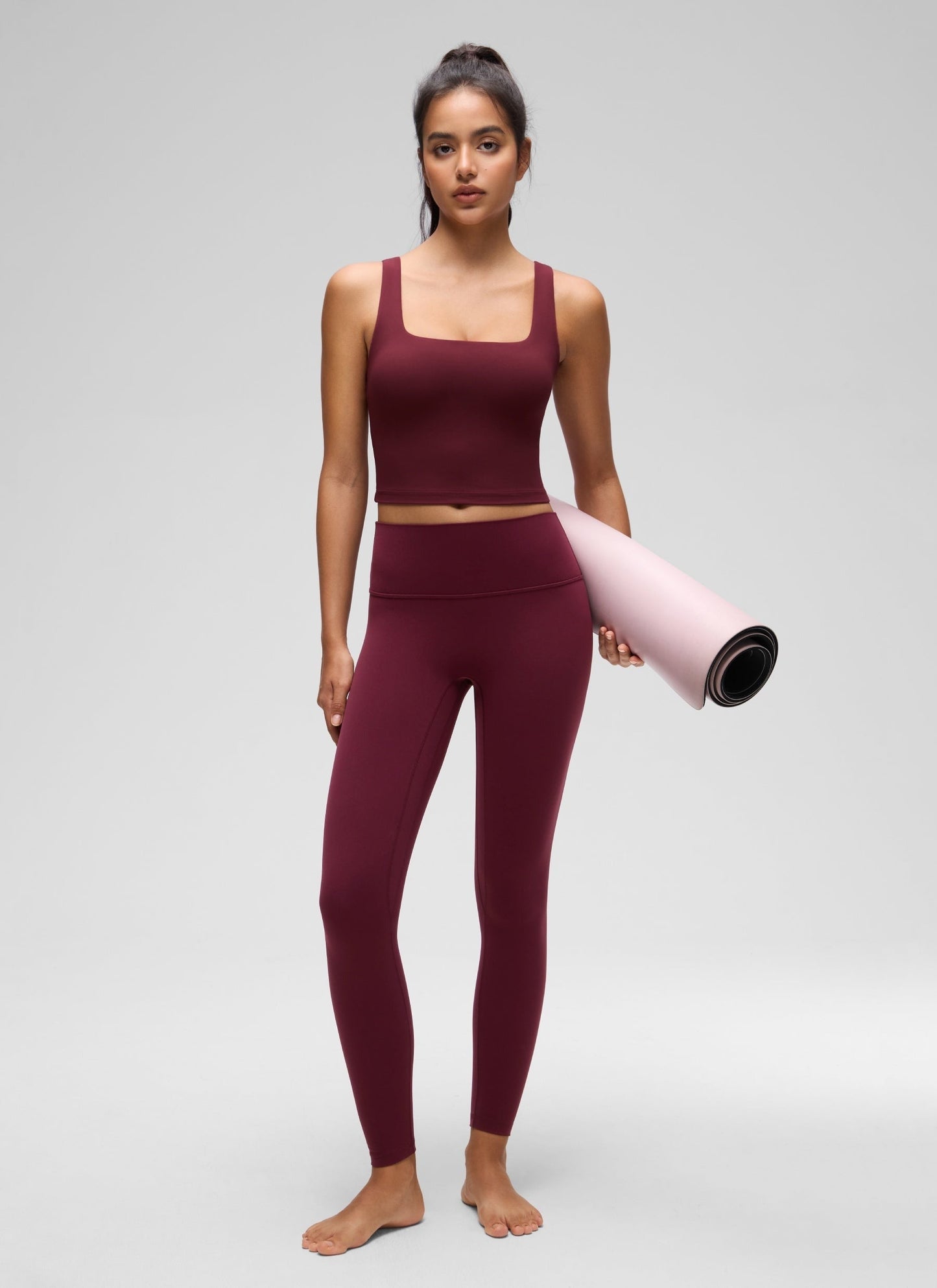 Butterluxe Square Neck Built in Bra Tank