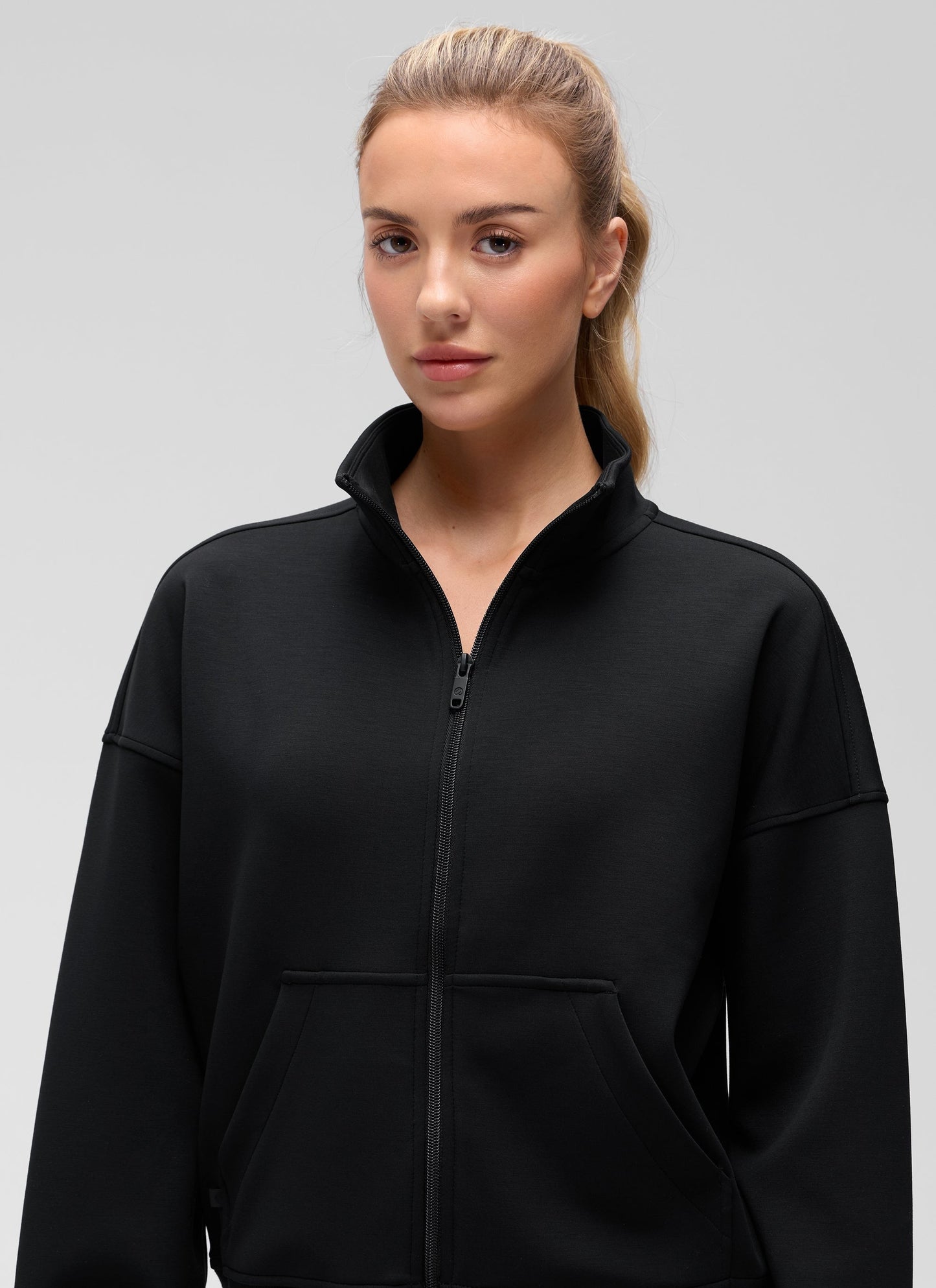 SoftAura High Mock Neck Full Zip Jacket