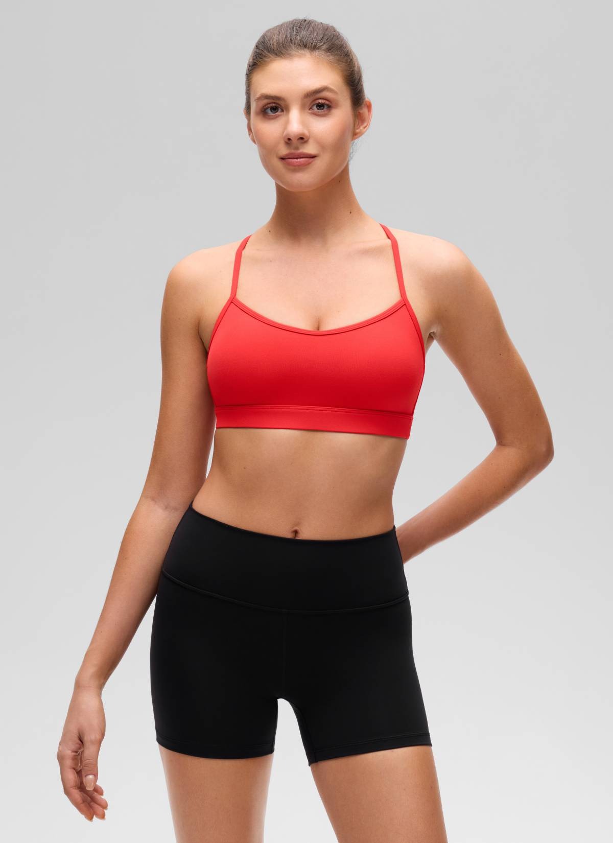 Butterluxe Thin Strap Cross Back Sports Bra