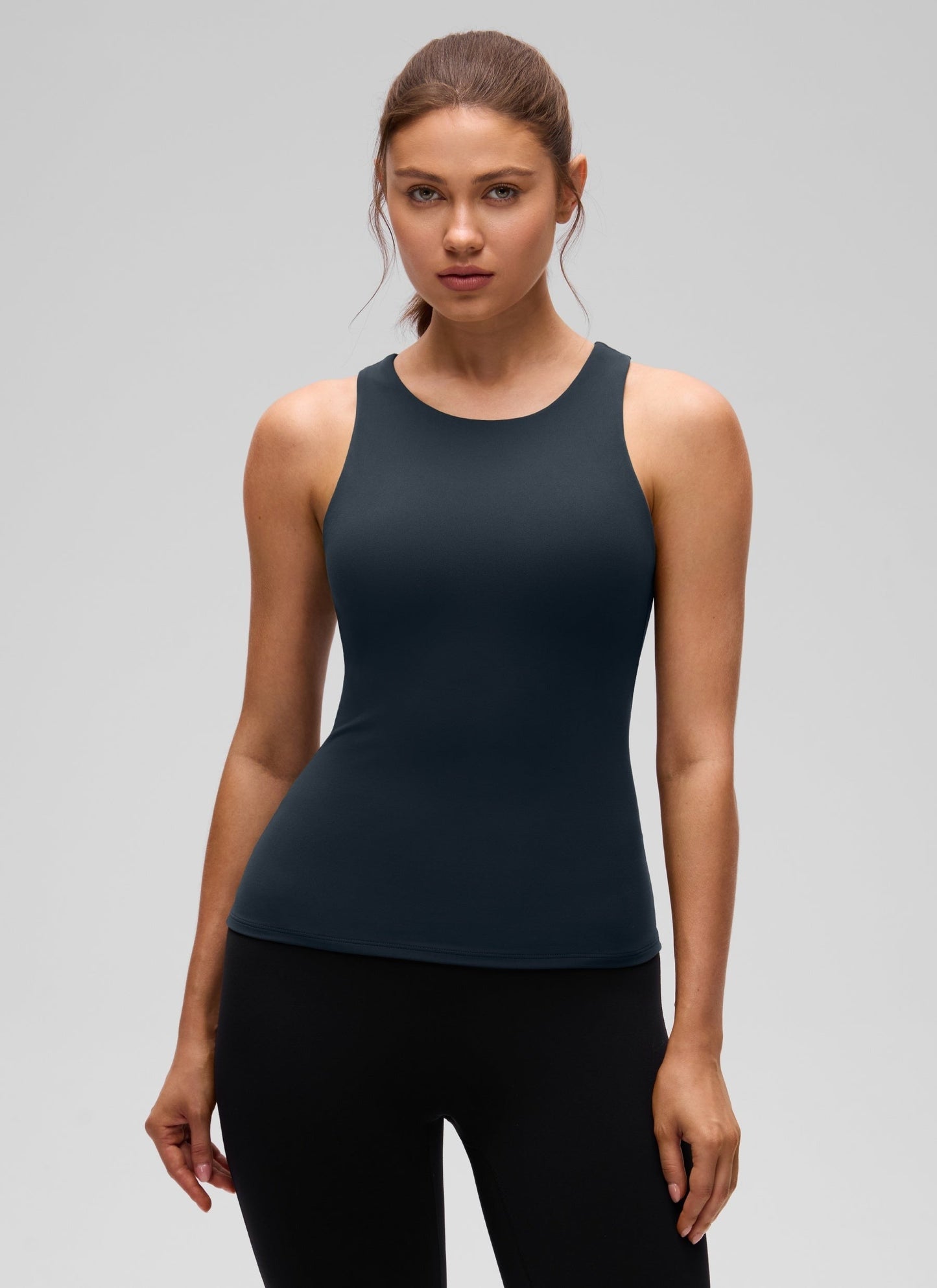 Butterluxe Built in Bra Scoop Neck Tank