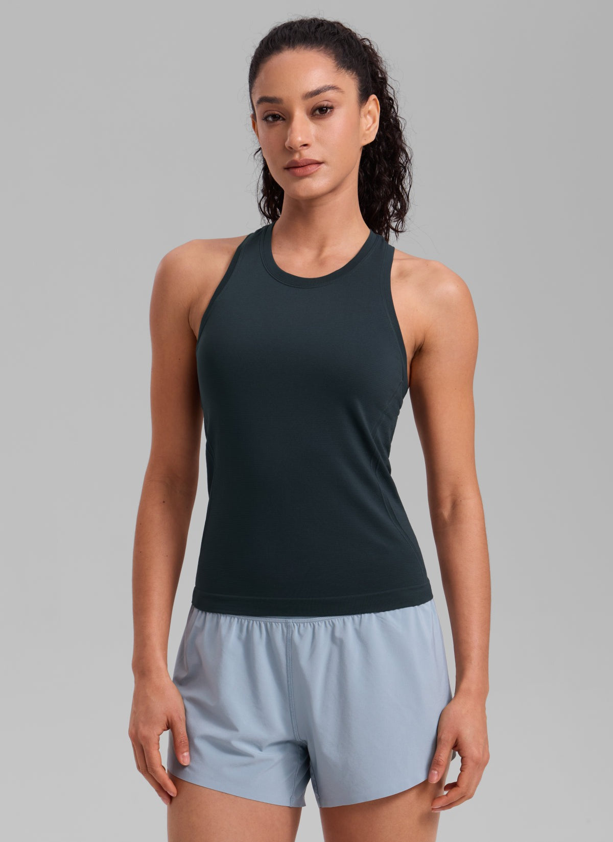 Seamless Crewneck Racerback Tank