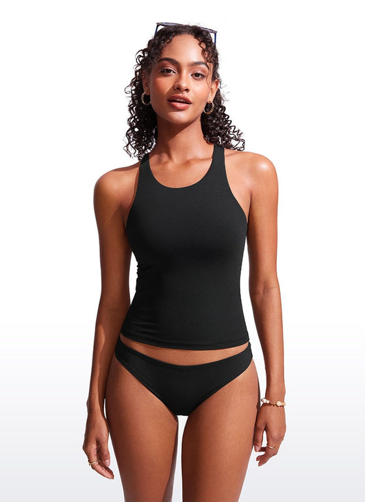 High Neck Racerback Tankini Top