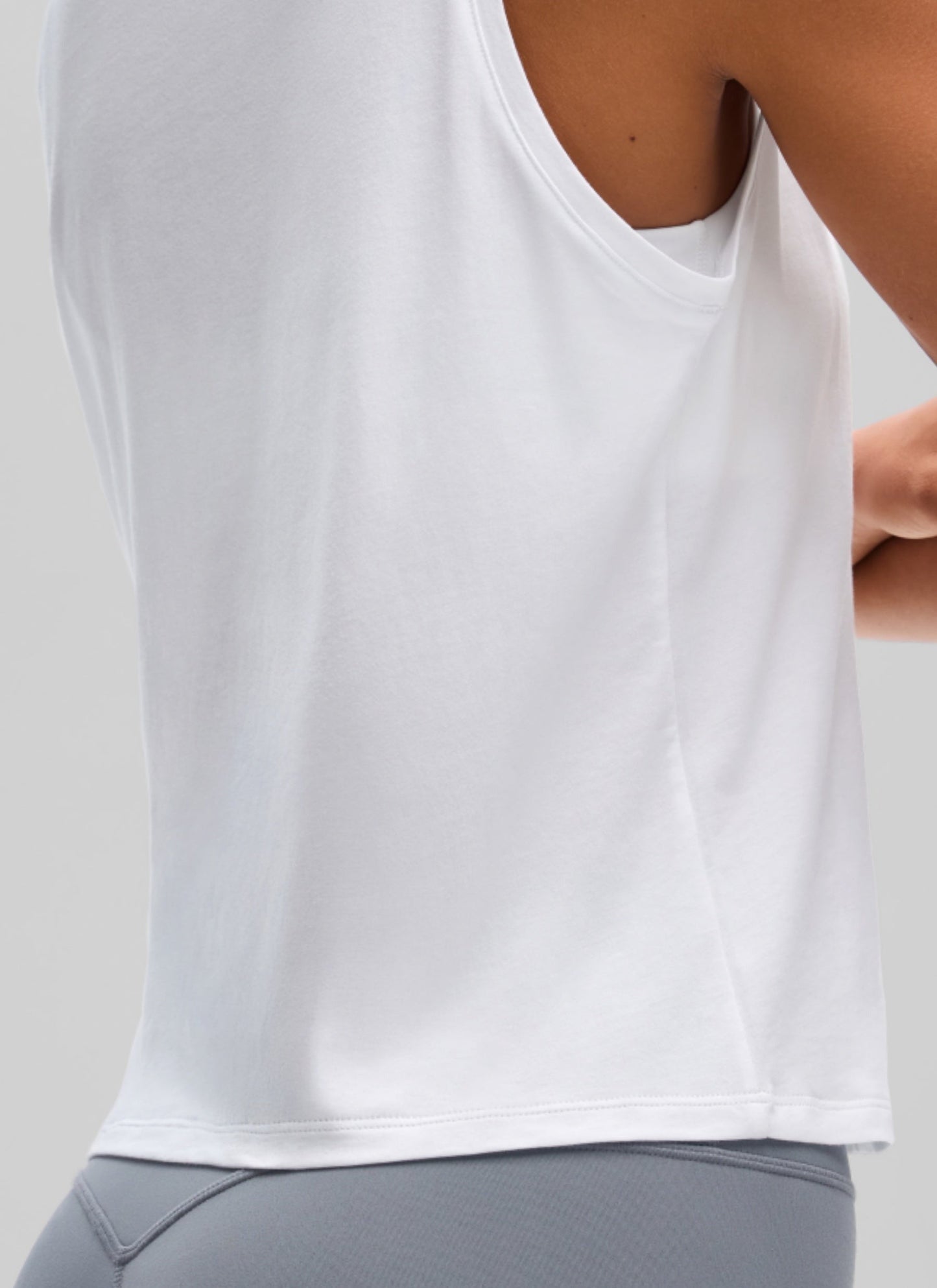 Pima Cotton Crop Round Neck Tank