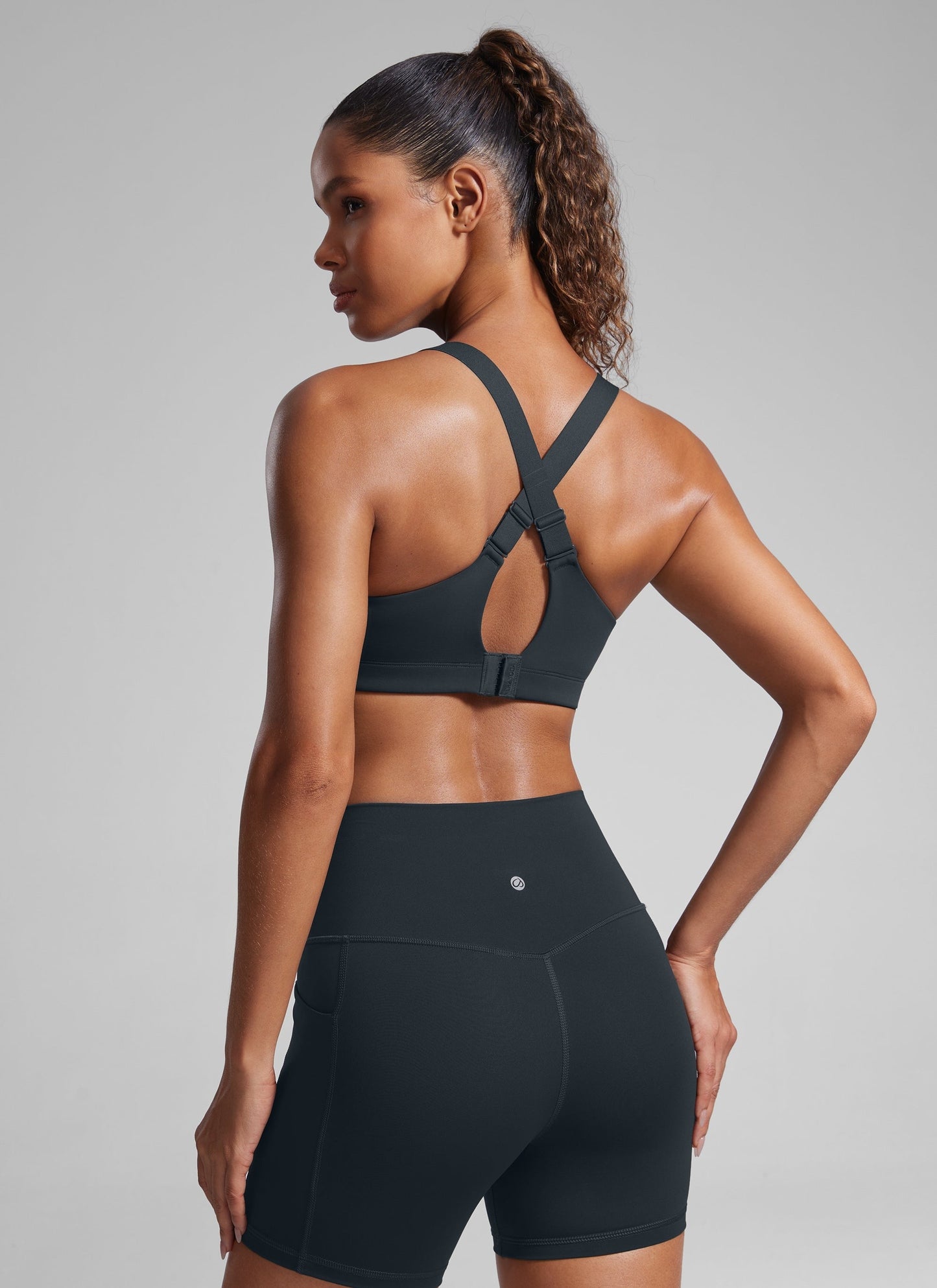 Zip Front High Impact Sports Bra