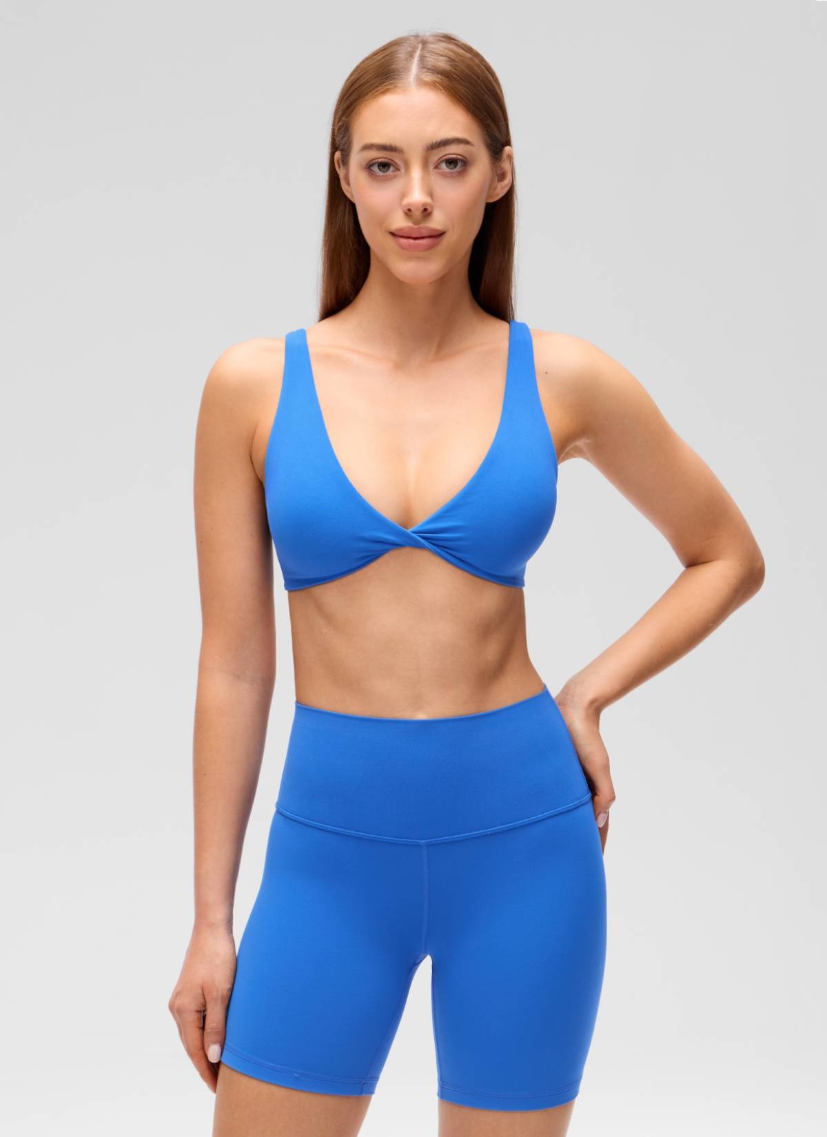 Butterluxe Twist V Neck U Back Sports Bra