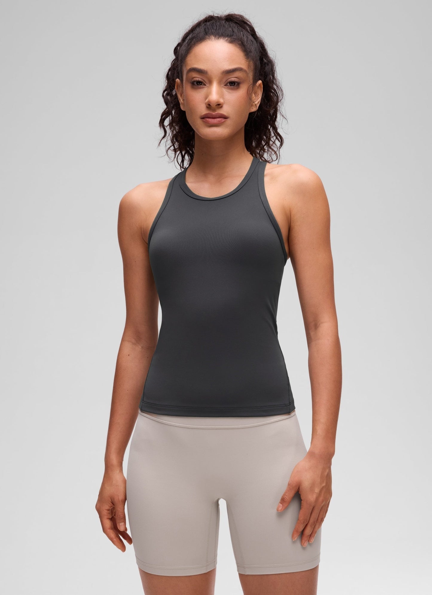 Butterluxe Waist Length Racerback Tank