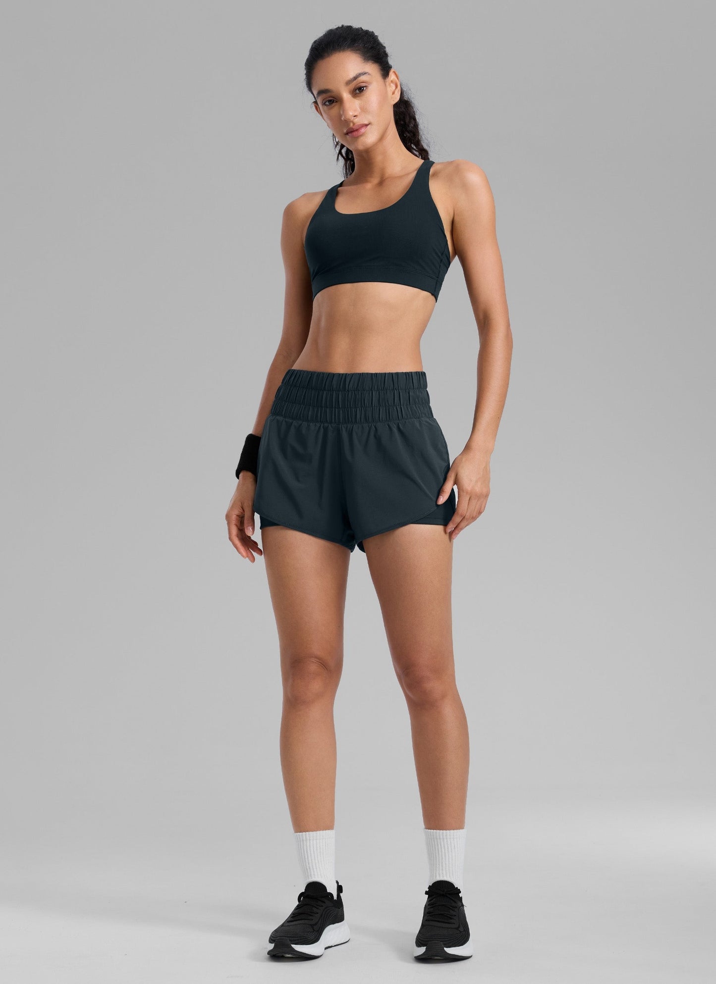 Feathery-Fit Soft 2 in 1 High Rise Shorts 3''