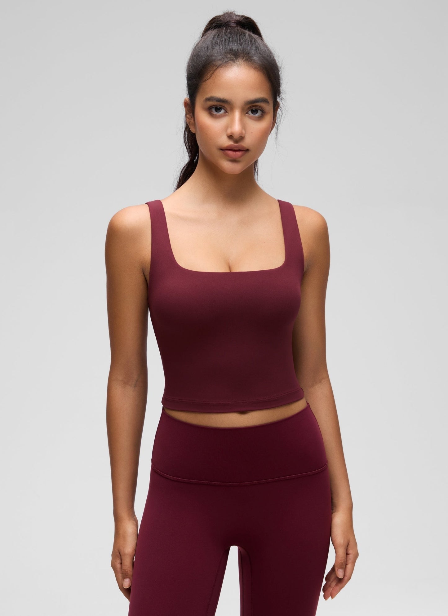 Butterluxe Square Neck Built in Bra Tank