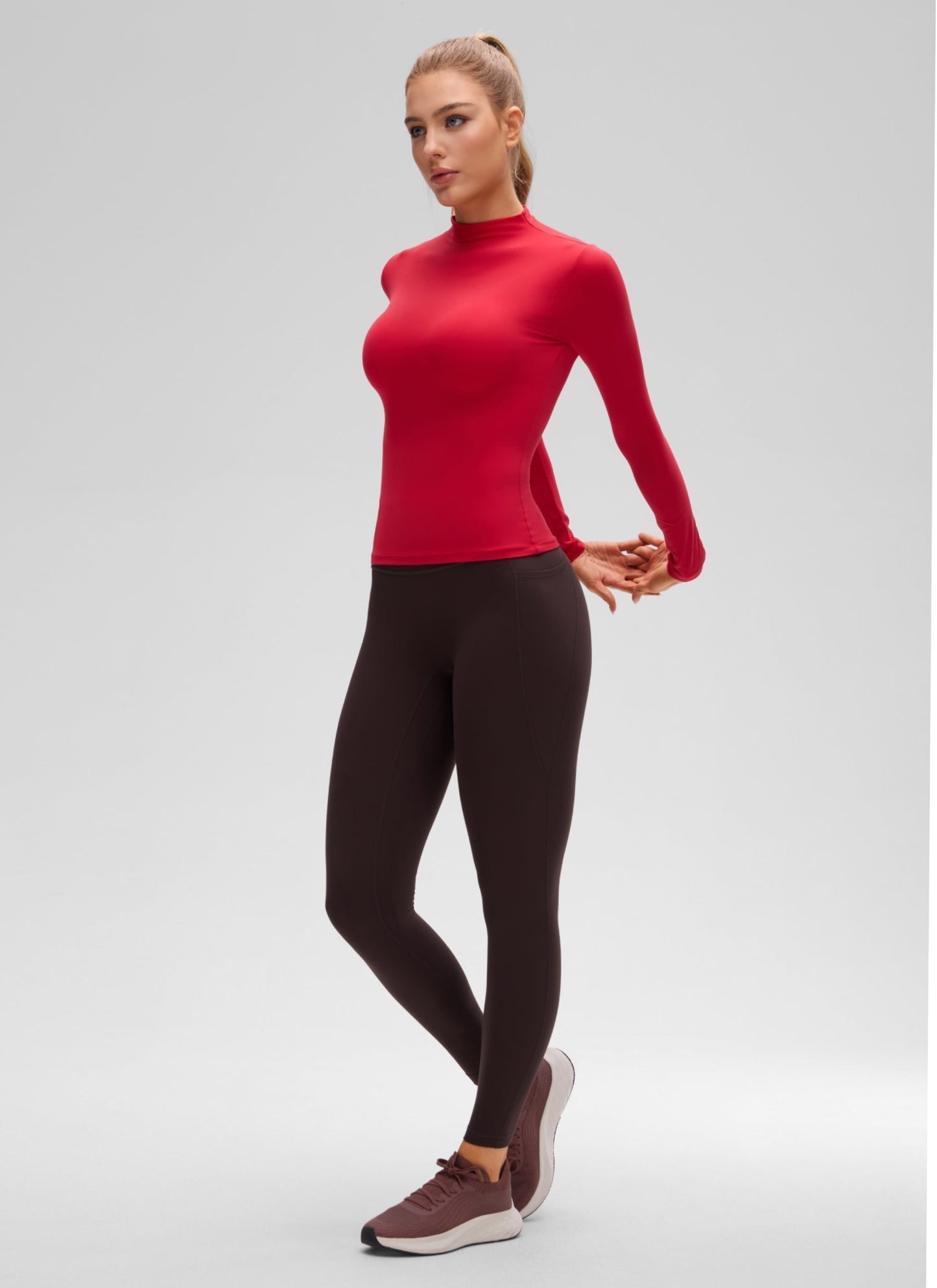Softembrace Mock Neck Long Sleeve