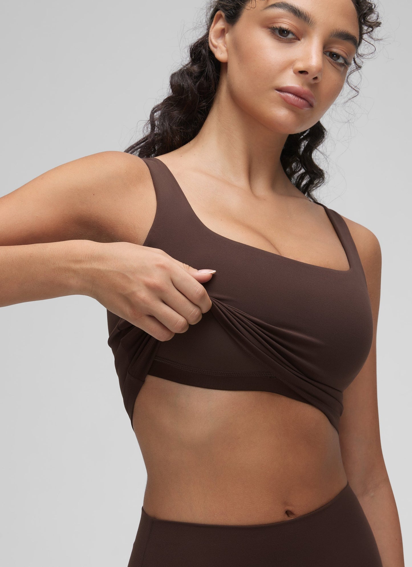 Butterluxe Square Neck Built in Bra Tank