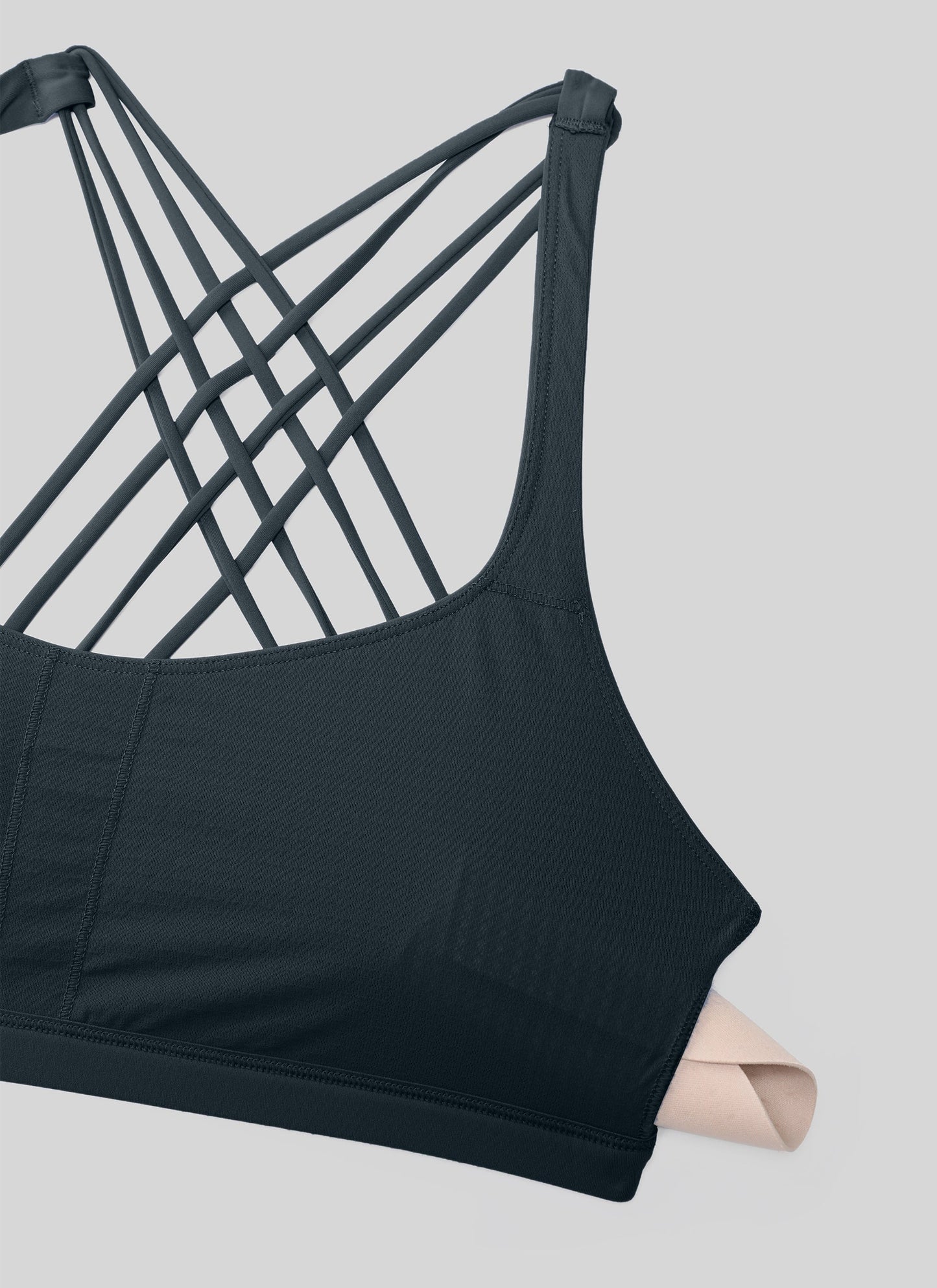 Nakedfeel Low Cut Strappy Bra (8 Straps)