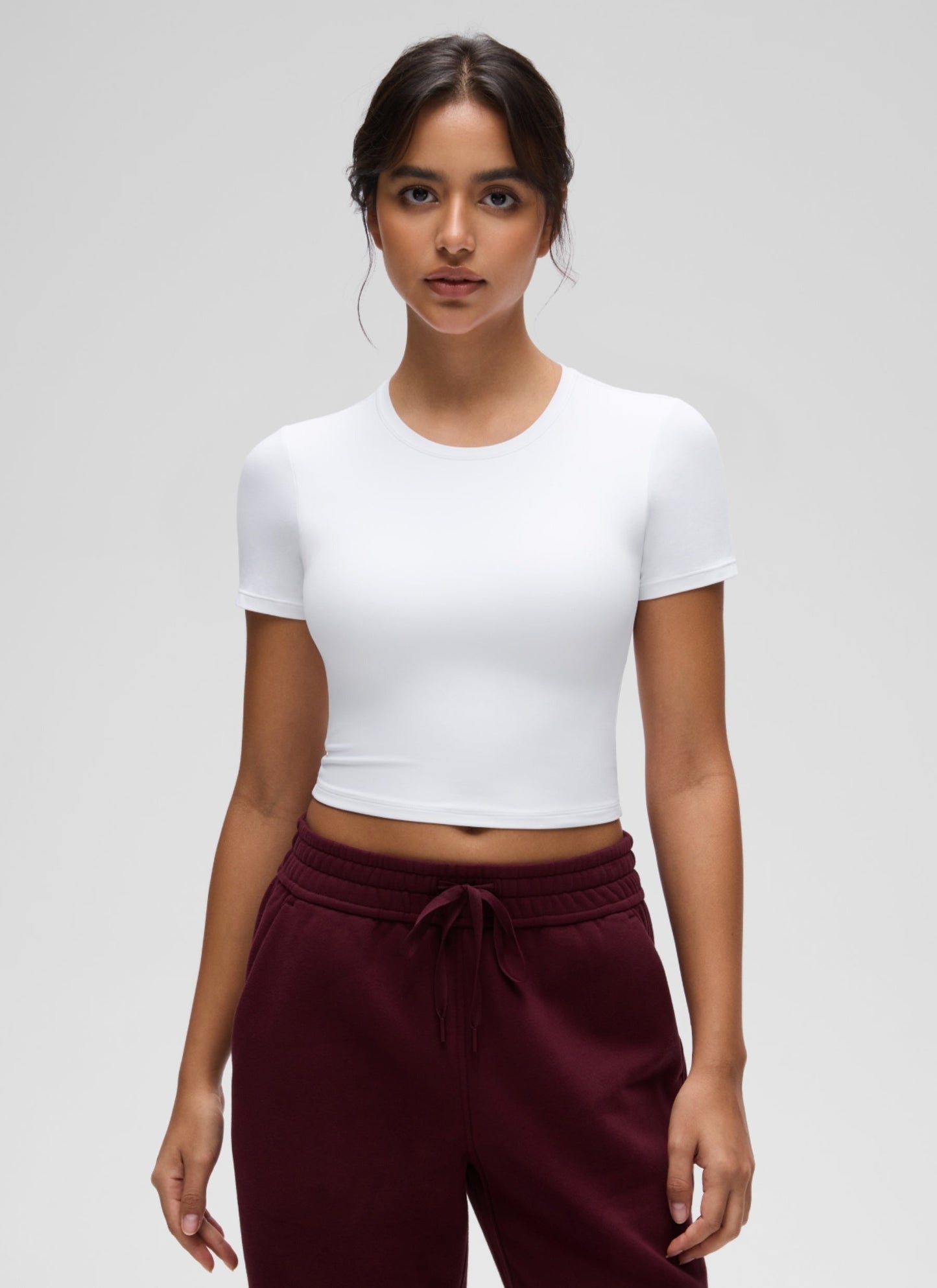 Softembrace Crewneck Cropped Short Sleeve