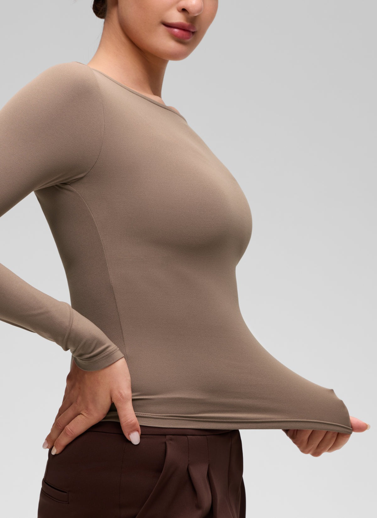 Softembrace Boat Neck Long Sleeve