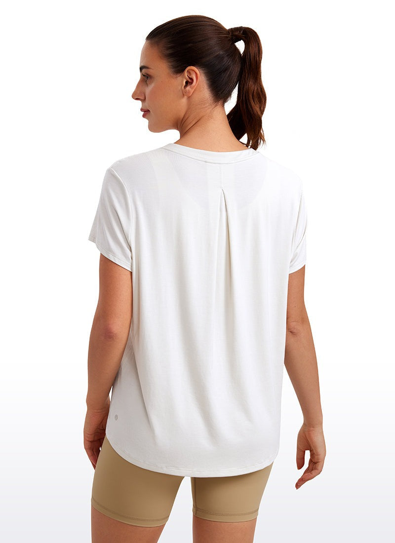 Flowy Yoga Crew Neck Short Sleeve
