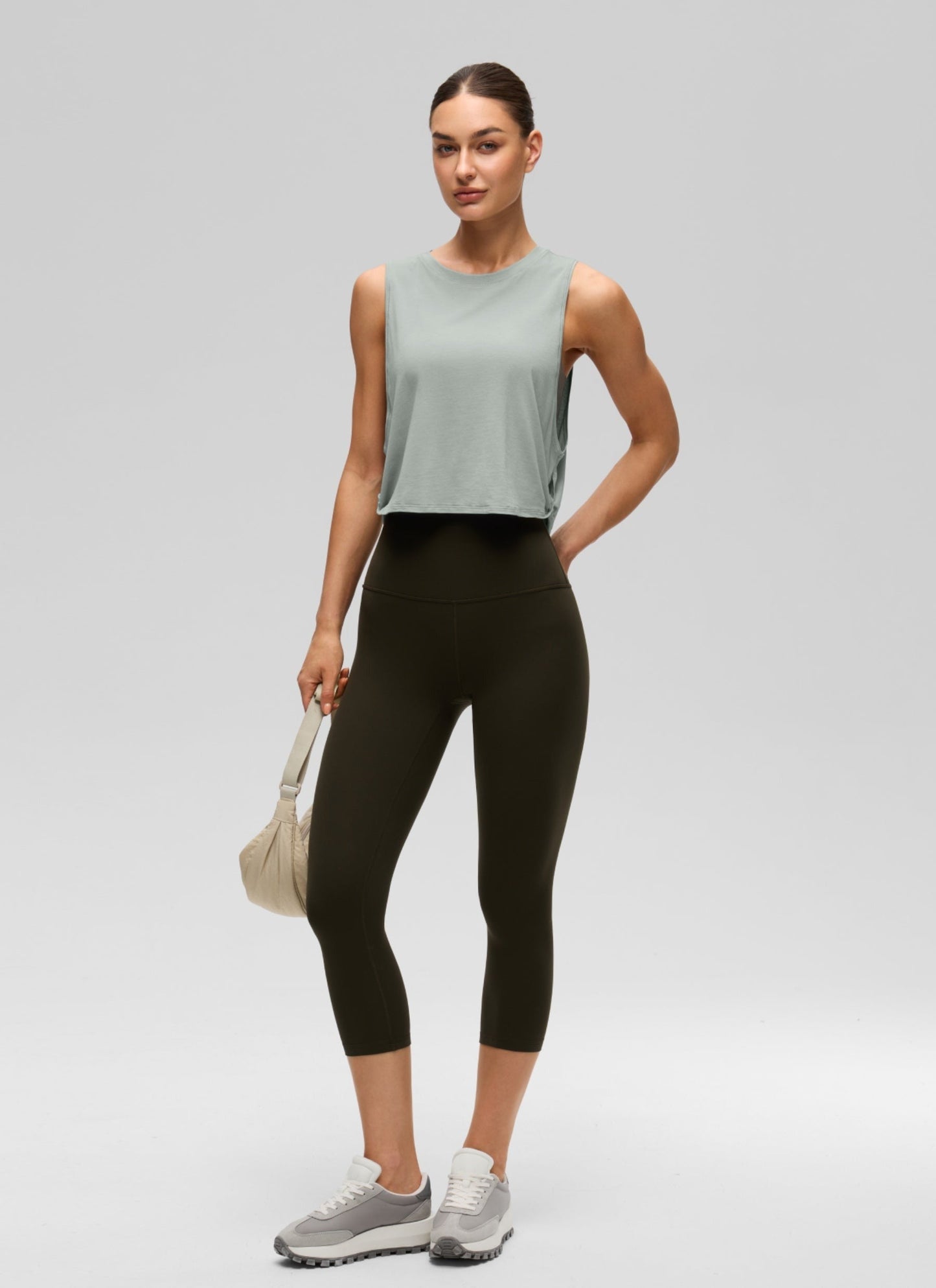 Pima Cotton Crop Deep Armhole Tank
